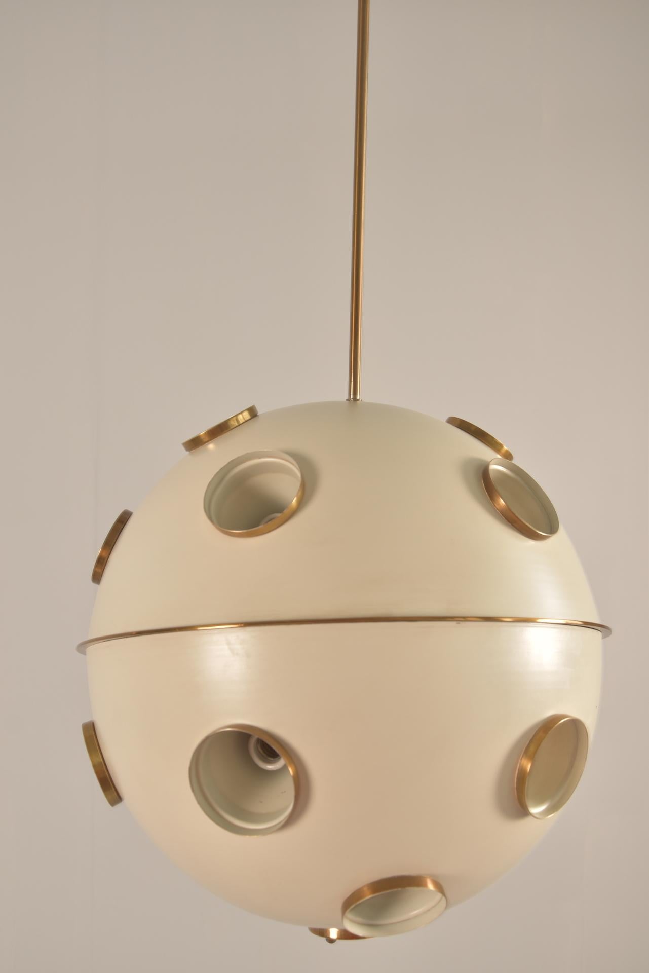 20ième siècle Grand lustre Modèle 551 d'Oscar Torlasco pour Lumi en vente