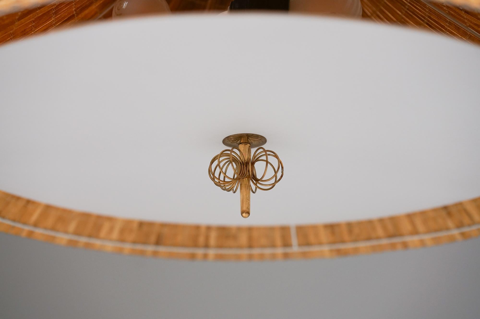 Brass Large Model A1967 Pendant, Paavo Tynell, Taito Oy, Mid 20th-Century For Sale