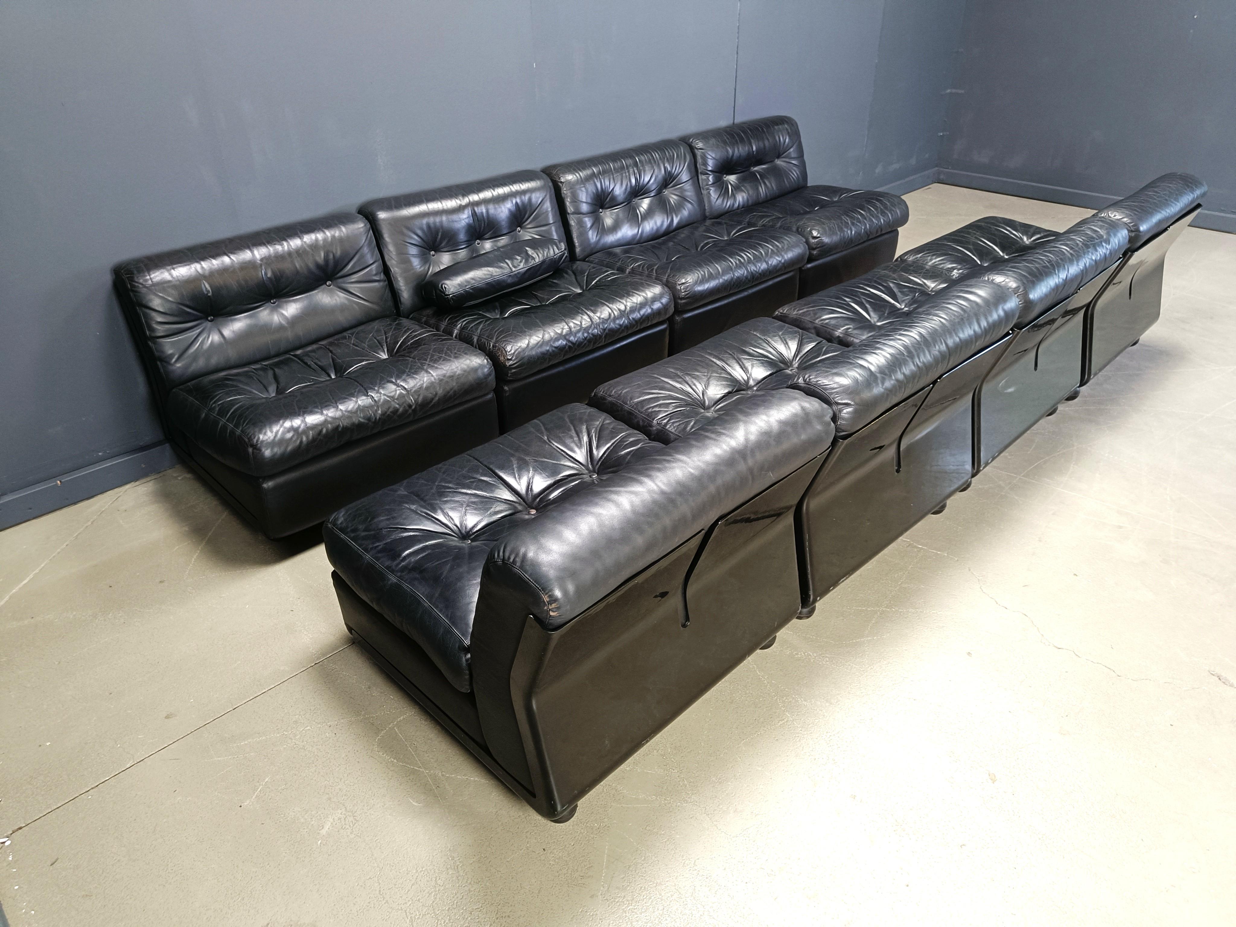Gran juego de sofás modulares Modelo Amanta de Mario Bellini para B&B Italia, años 70 en venta 3
