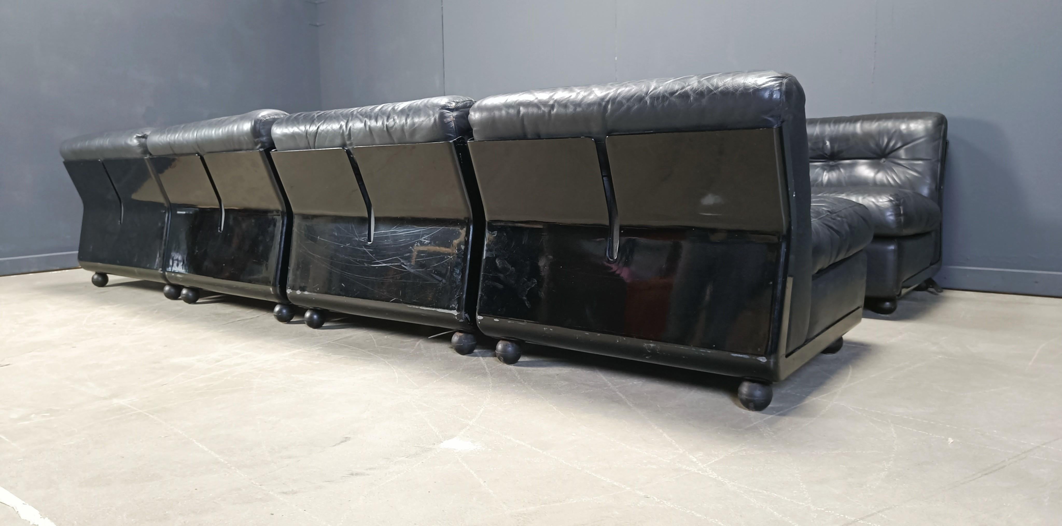 Gran juego de sofás modulares Modelo Amanta de Mario Bellini para B&B Italia, años 70 en venta 4