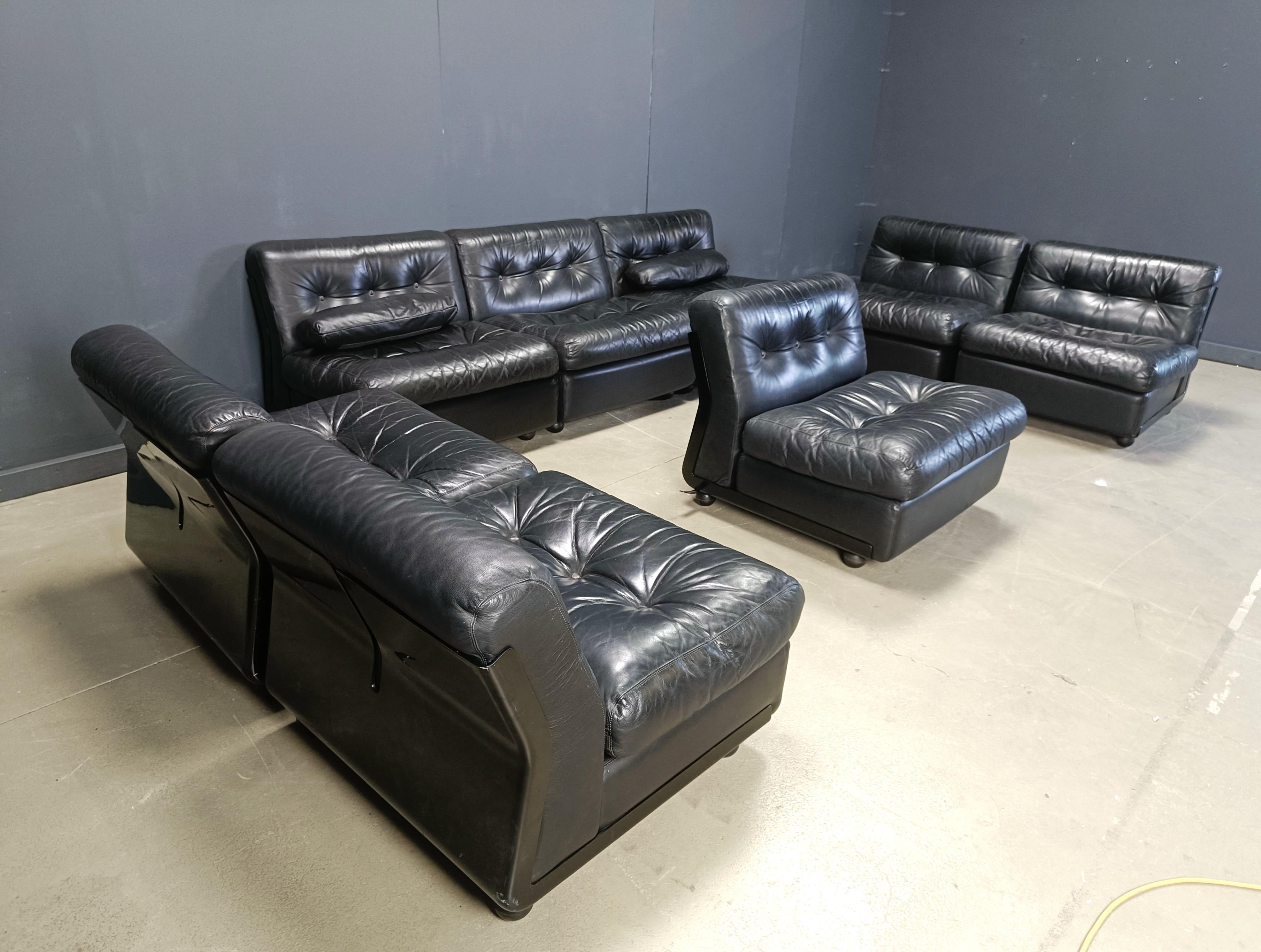 Gran juego de sofás modulares Modelo Amanta de Mario Bellini para B&B Italia, años 70 en venta 9
