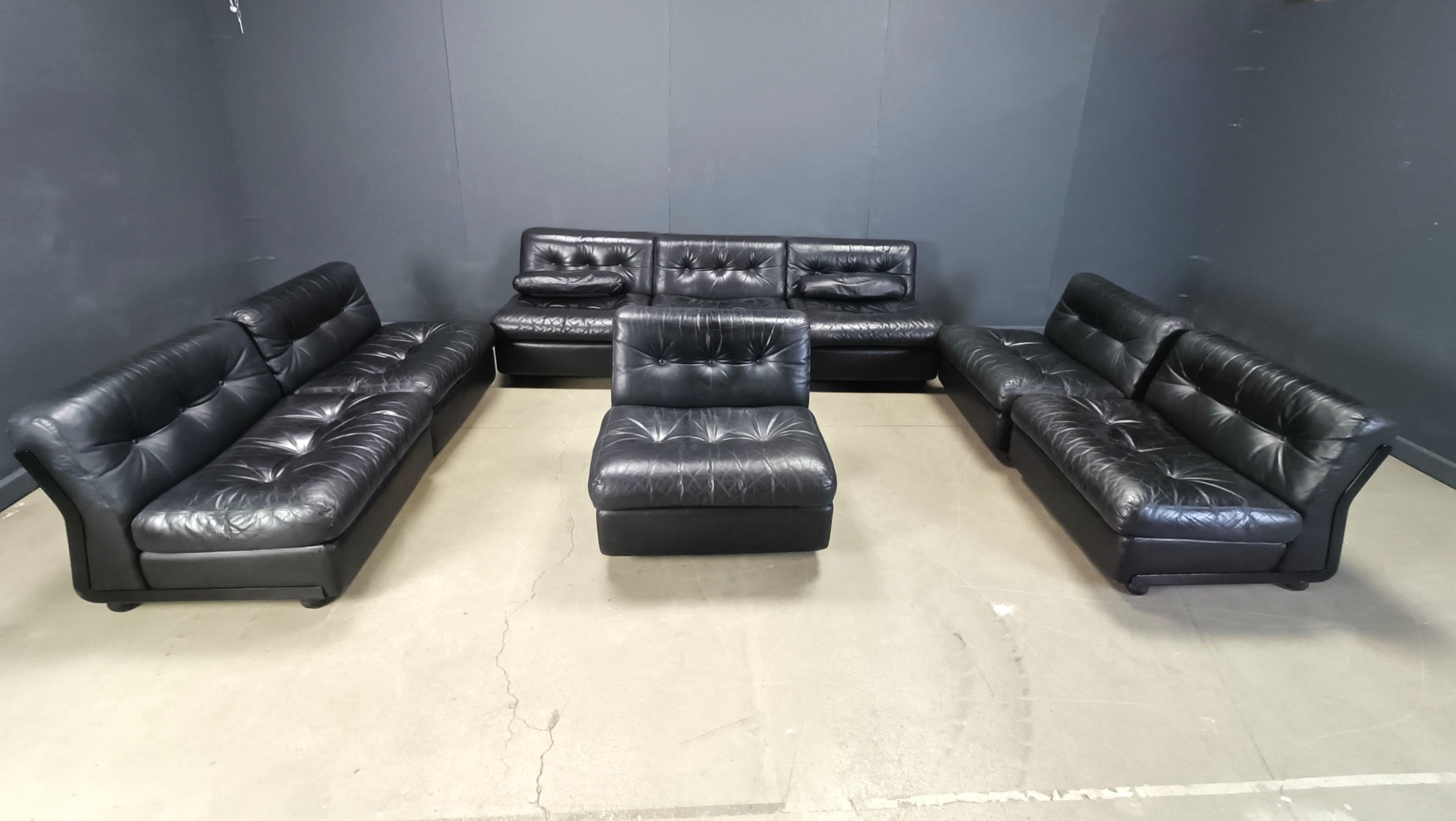 Gran juego de sofás modulares Modelo Amanta de Mario Bellini para B&B Italia, años 70 en venta 10
