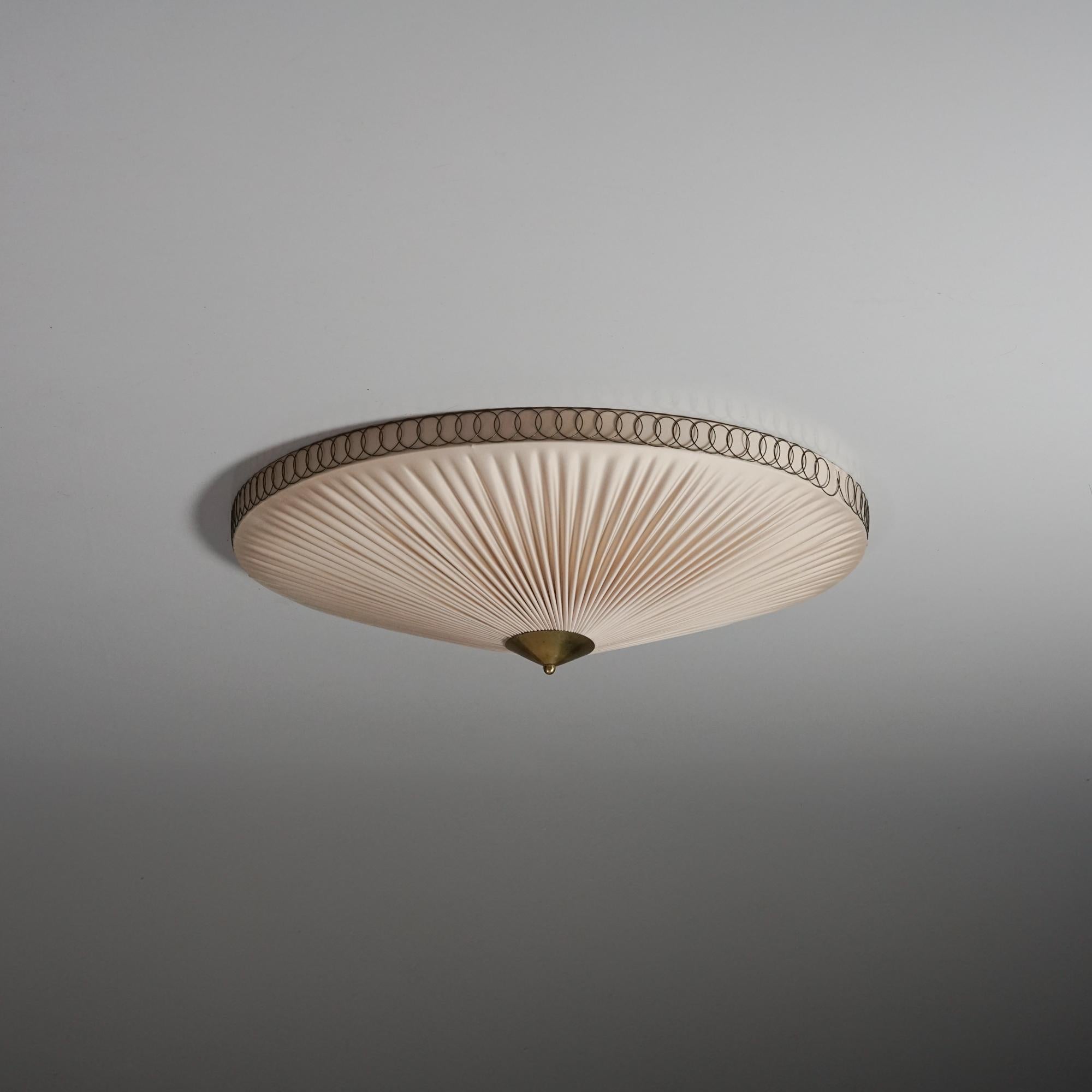 Finnish Large Model K5-27 Flush Mount, Idman Oy, 1950s