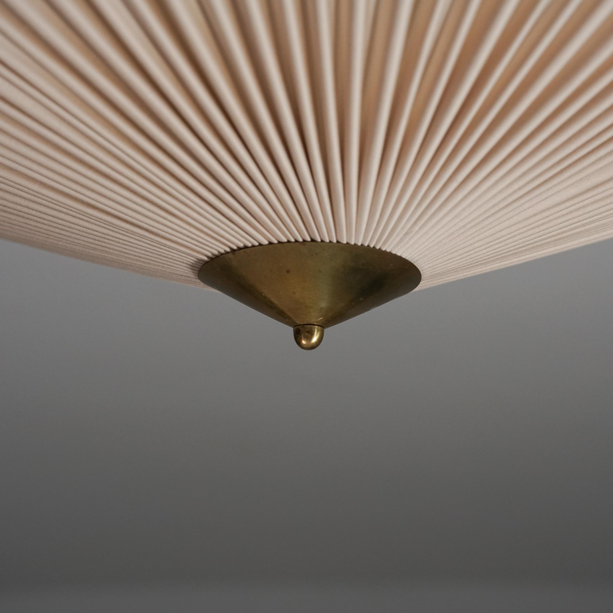 Brass Large Model K5-27 Flush Mount, Idman Oy, 1950s