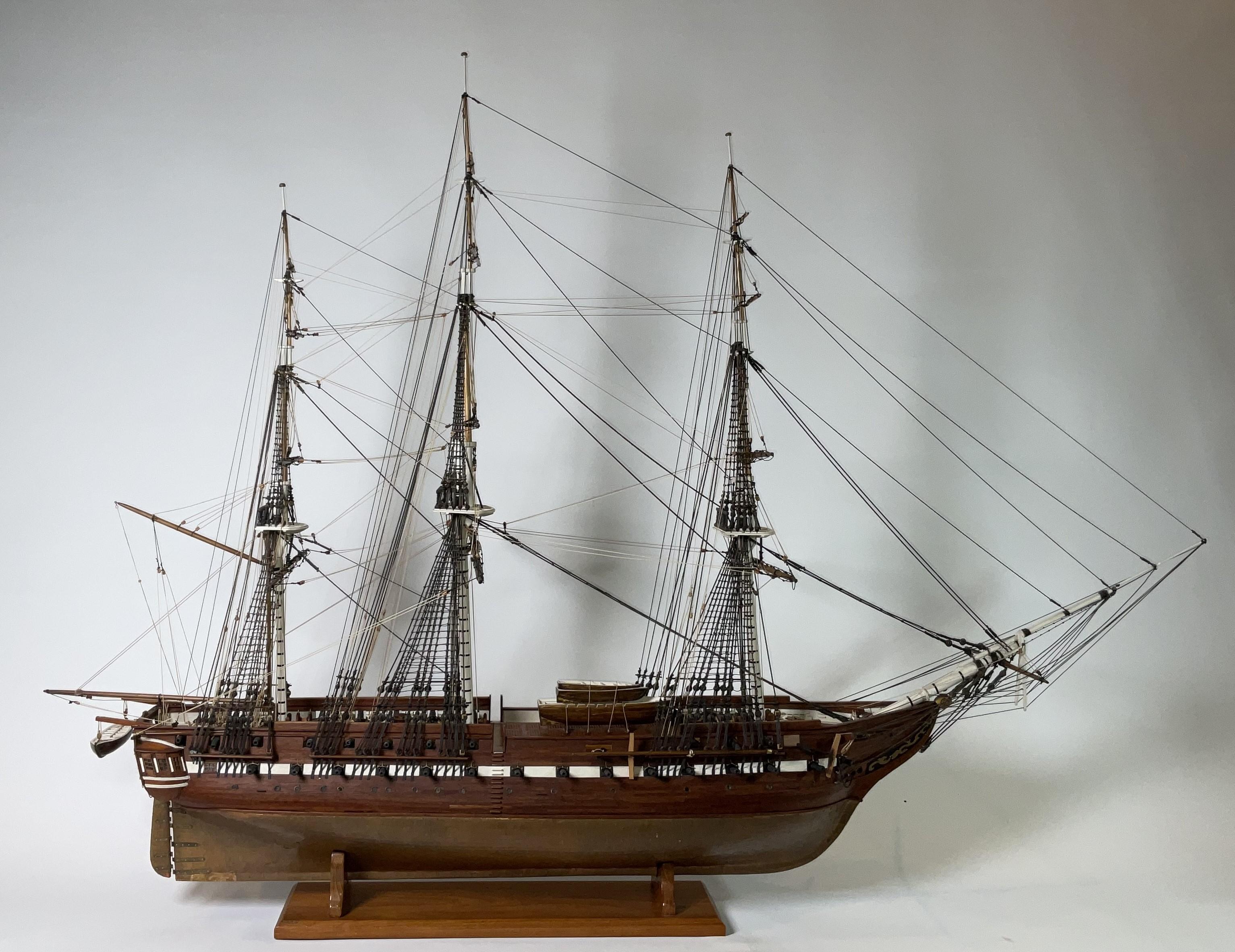 North American Large Model of the USS Constitution For Sale