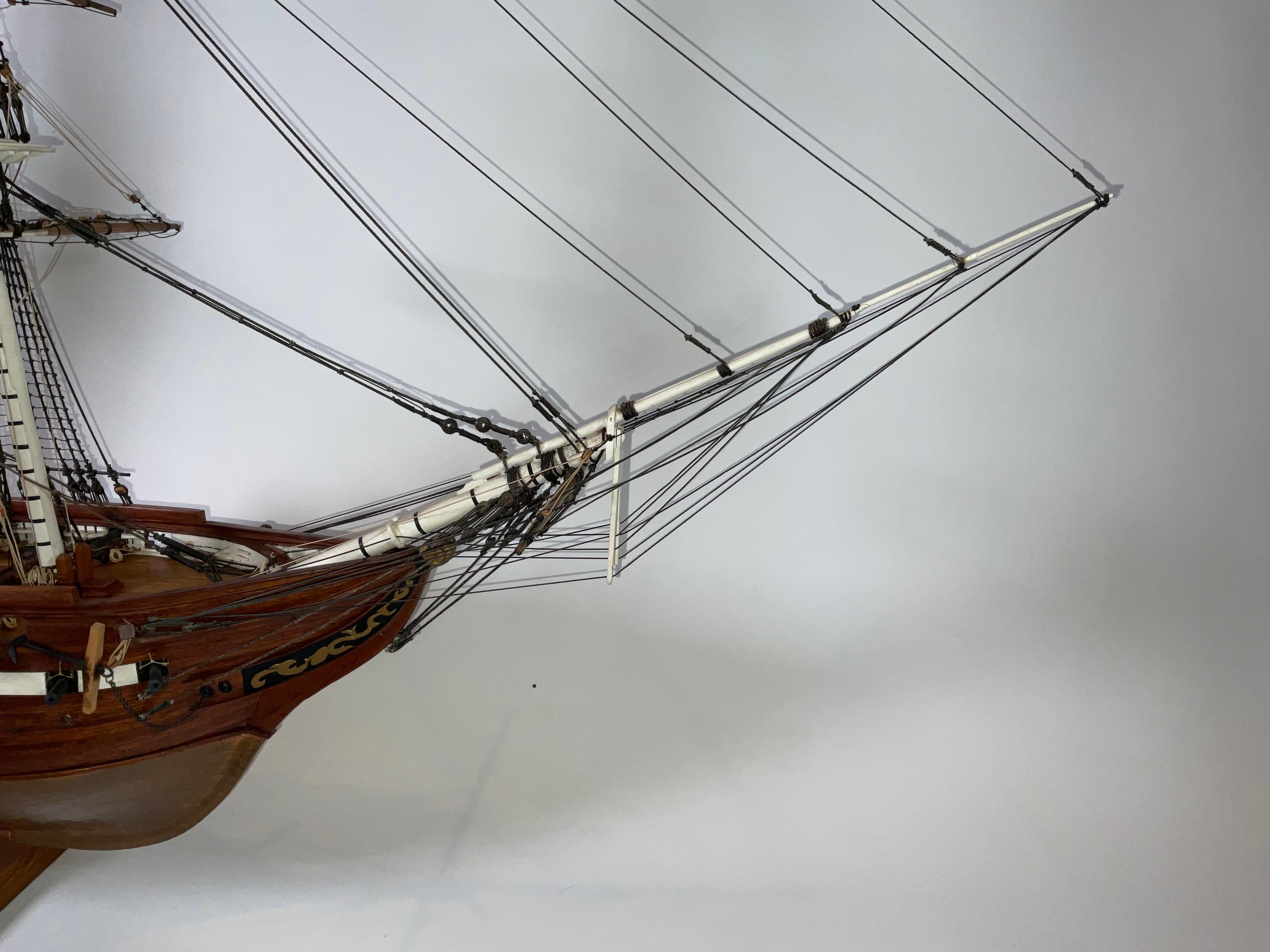 Contemporary Large Model of the USS Constitution For Sale