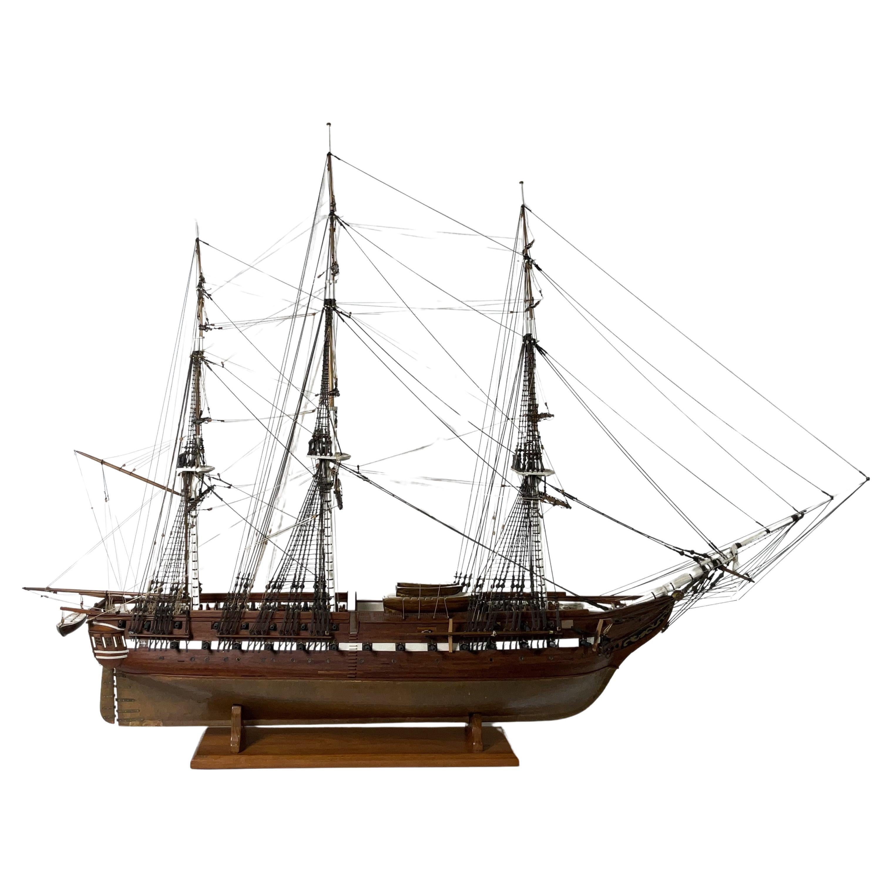 Large Model of the USS Constitution For Sale