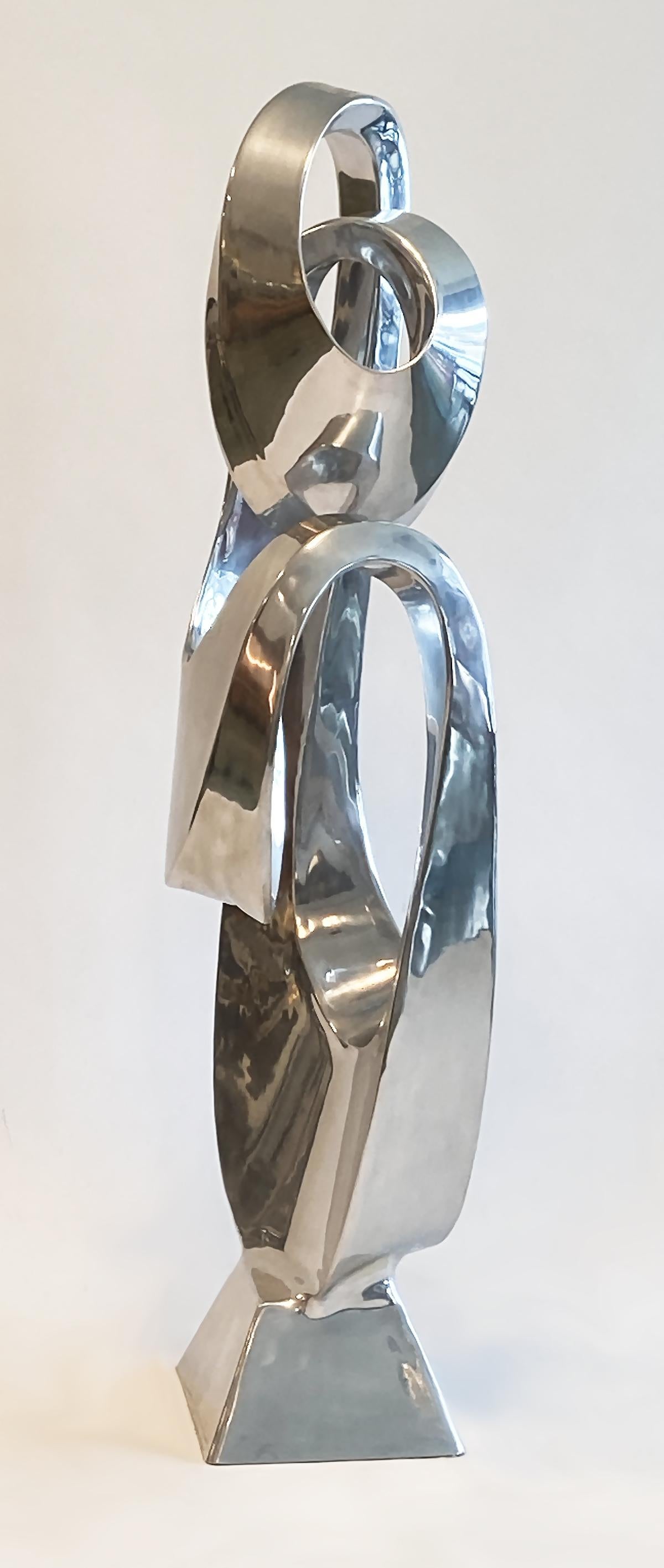 Large Modern Abstract Aluminum Sculpture by Bill Keating, 1970s In Good Condition In Ft Lauderdale, FL