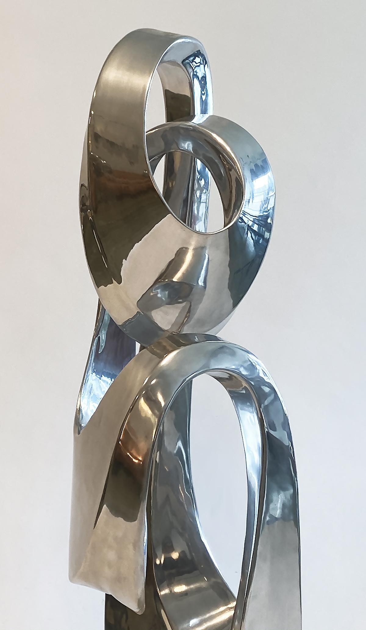 20th Century Large Modern Abstract Aluminum Sculpture by Bill Keating, 1970s