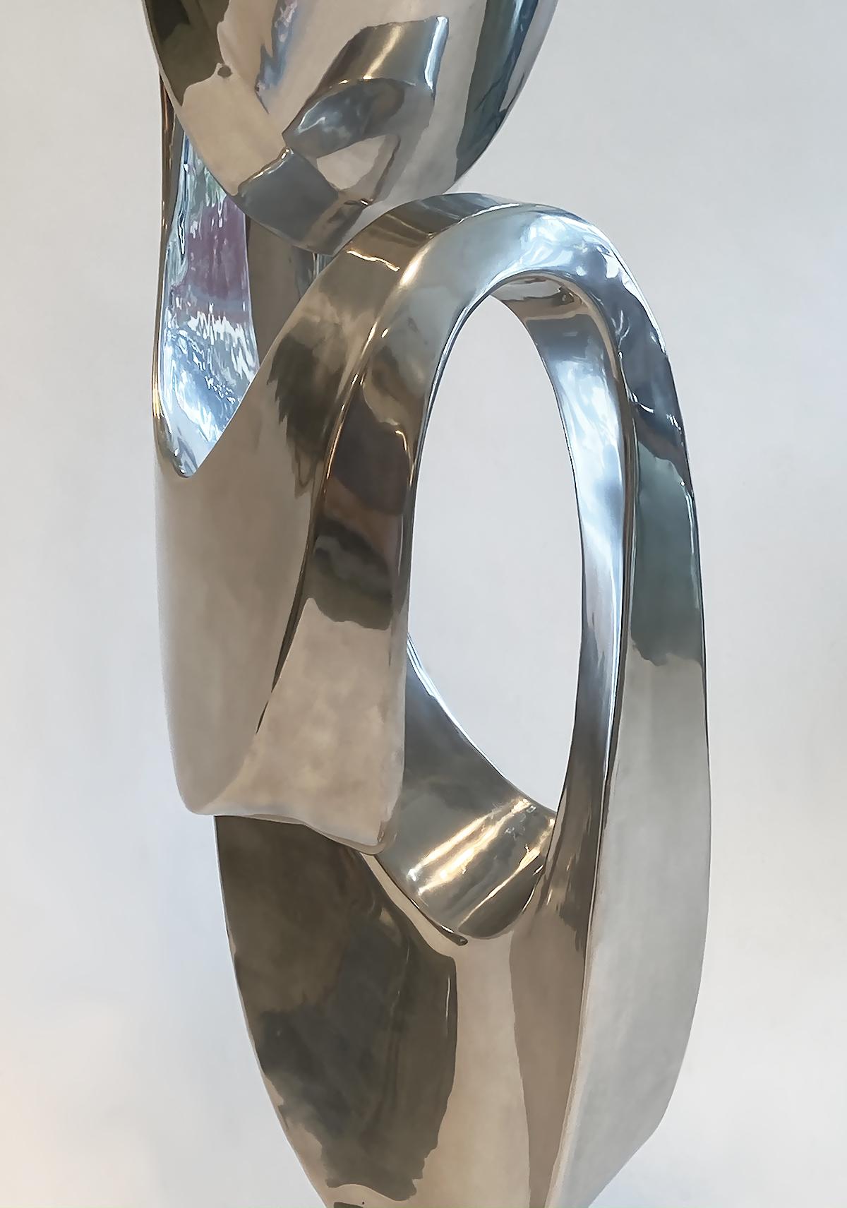 Large Modern Abstract Aluminum Sculpture by Bill Keating, 1970s 1