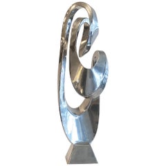 Large Modern Abstract Aluminum Sculpture by Bill Keating, 1970s
