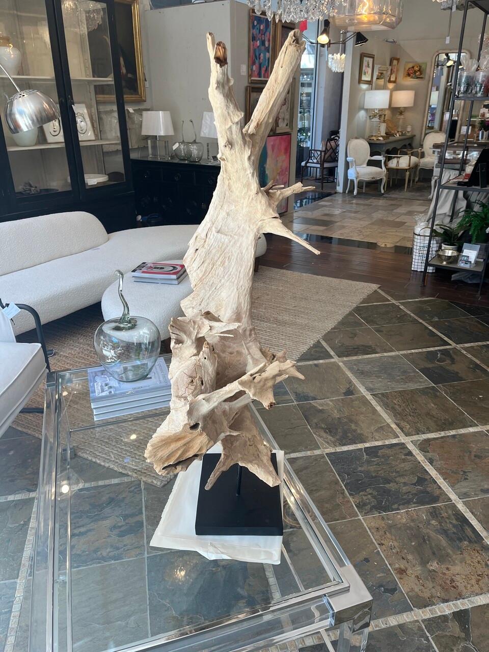 American Large Modern Abstract Driftwood Sculpture For Sale