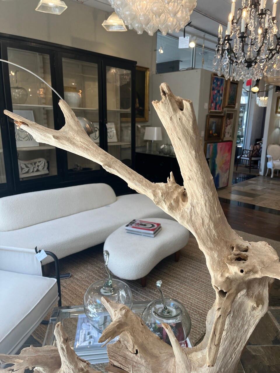 Large Modern Abstract Driftwood Sculpture For Sale 2