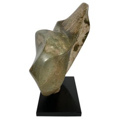 Large Modern Abstract Marble Sculpture by Hans Schleeh "young bird"