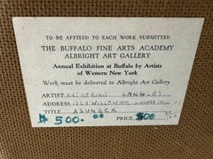 Large Modern Abstract Oil on Board by WNY Artist Kathrin Langley.