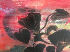 Large Modern Abstract Oil Painting "Morning Glory" by Peter Caruso, NYC Artist