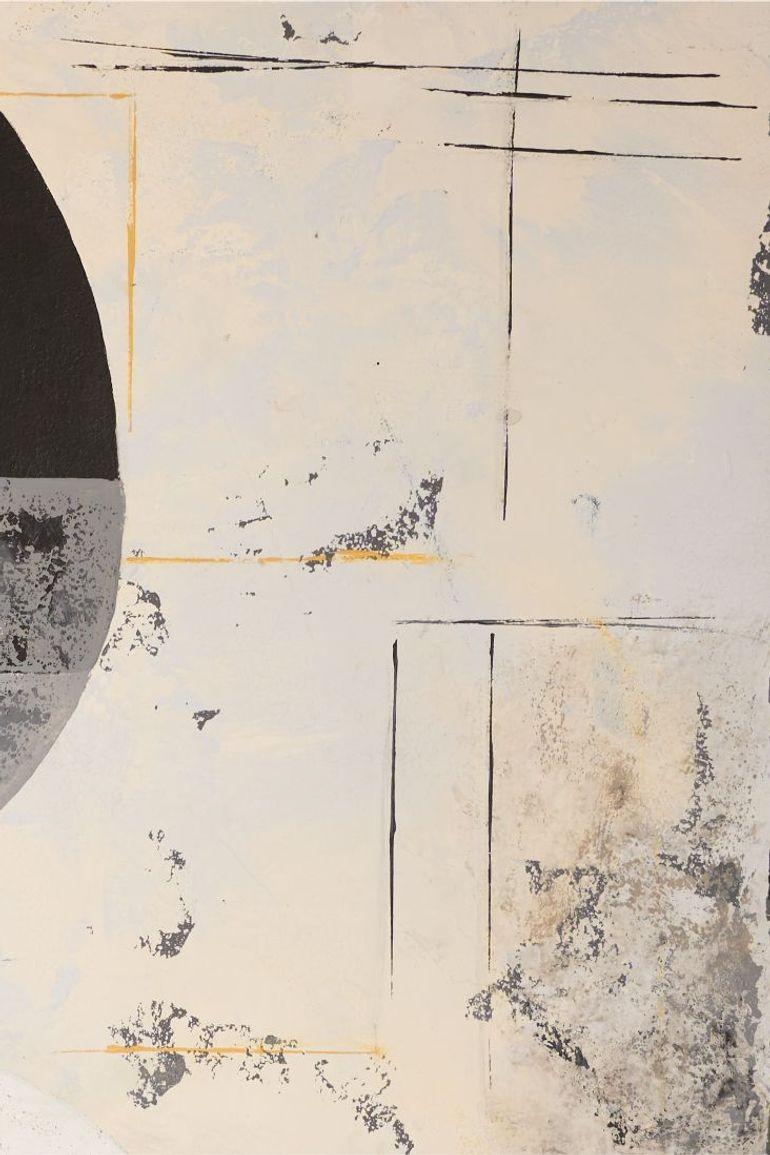Großes modernes abstraktes Gemälde auf Karton von Sylvia Ortega - 003 (Acryl) im Angebot