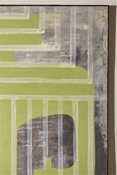 Large modern abstract painting on board by Sylvia Ortega - 004