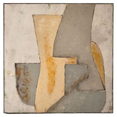 Large modern abstract painting on board by Sylvia Ortega - 005