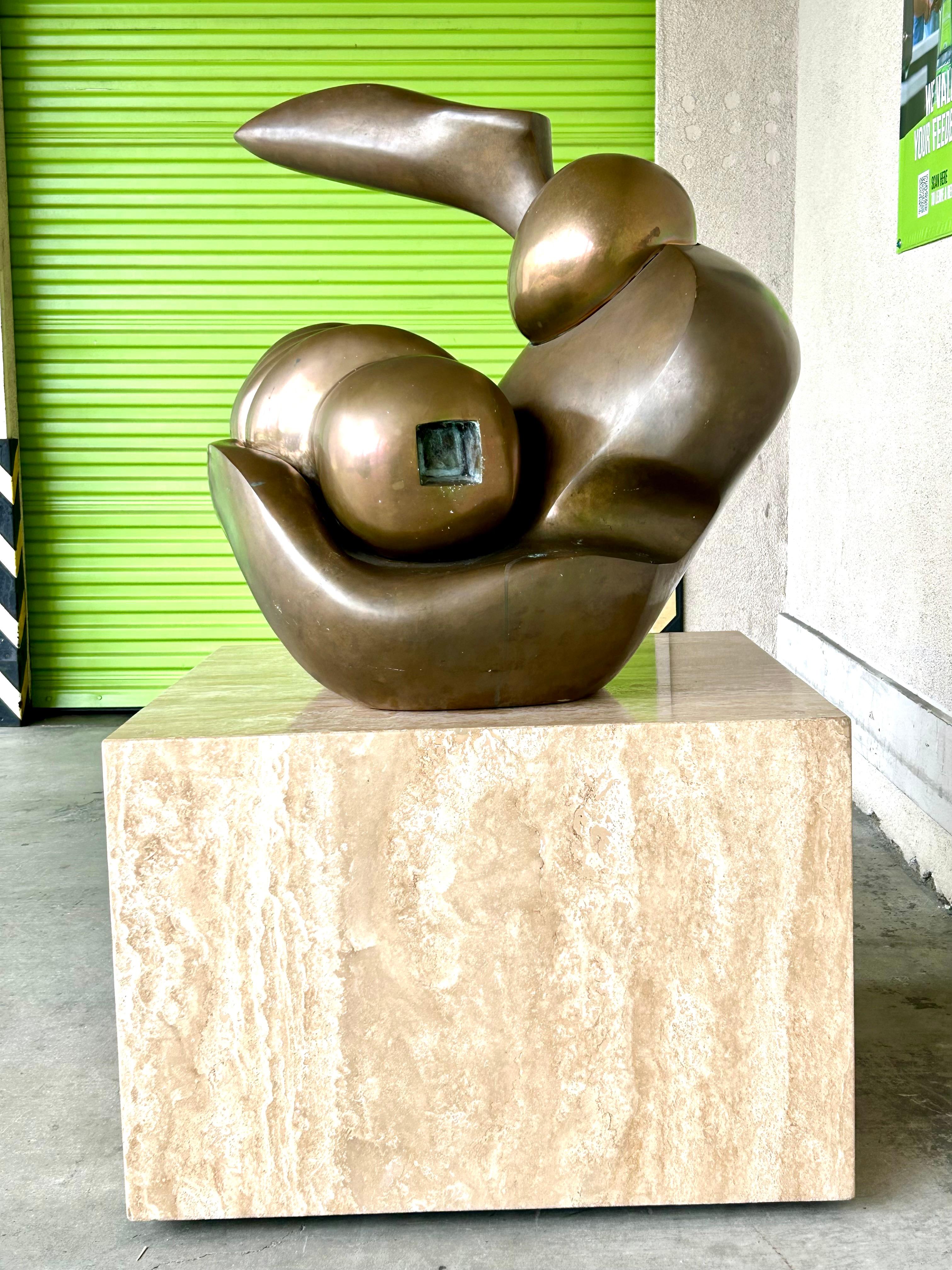 Large Bronze Sculpture Bernard Meadows In Good Condition In Los Angeles, CA