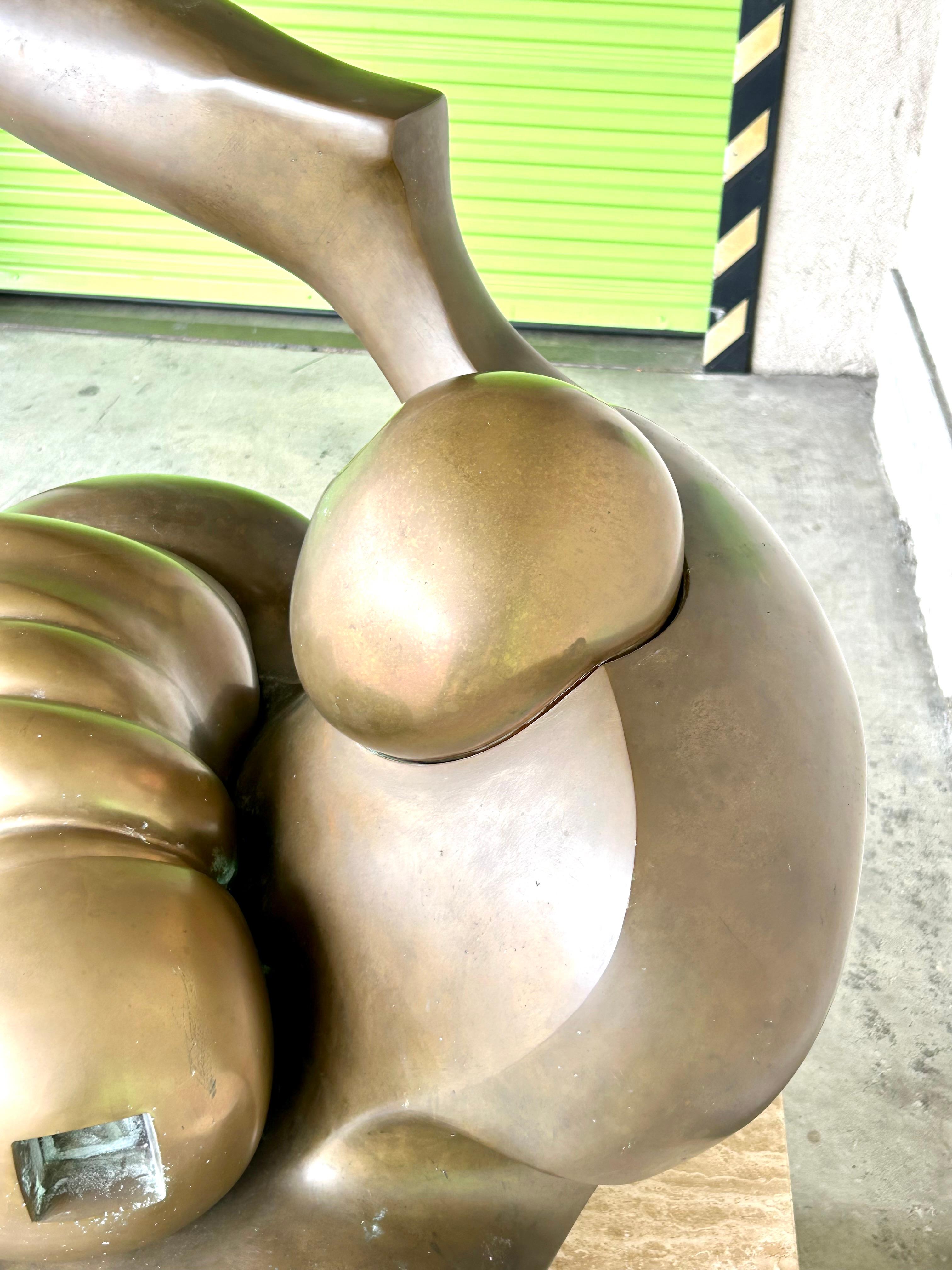 Large Modern Bronze Sculpture Bernard Meadows   In Good Condition For Sale In Los Angeles, CA