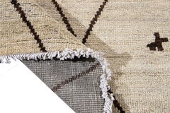 Large Modern Berber Moroccan-Style Wool Rug