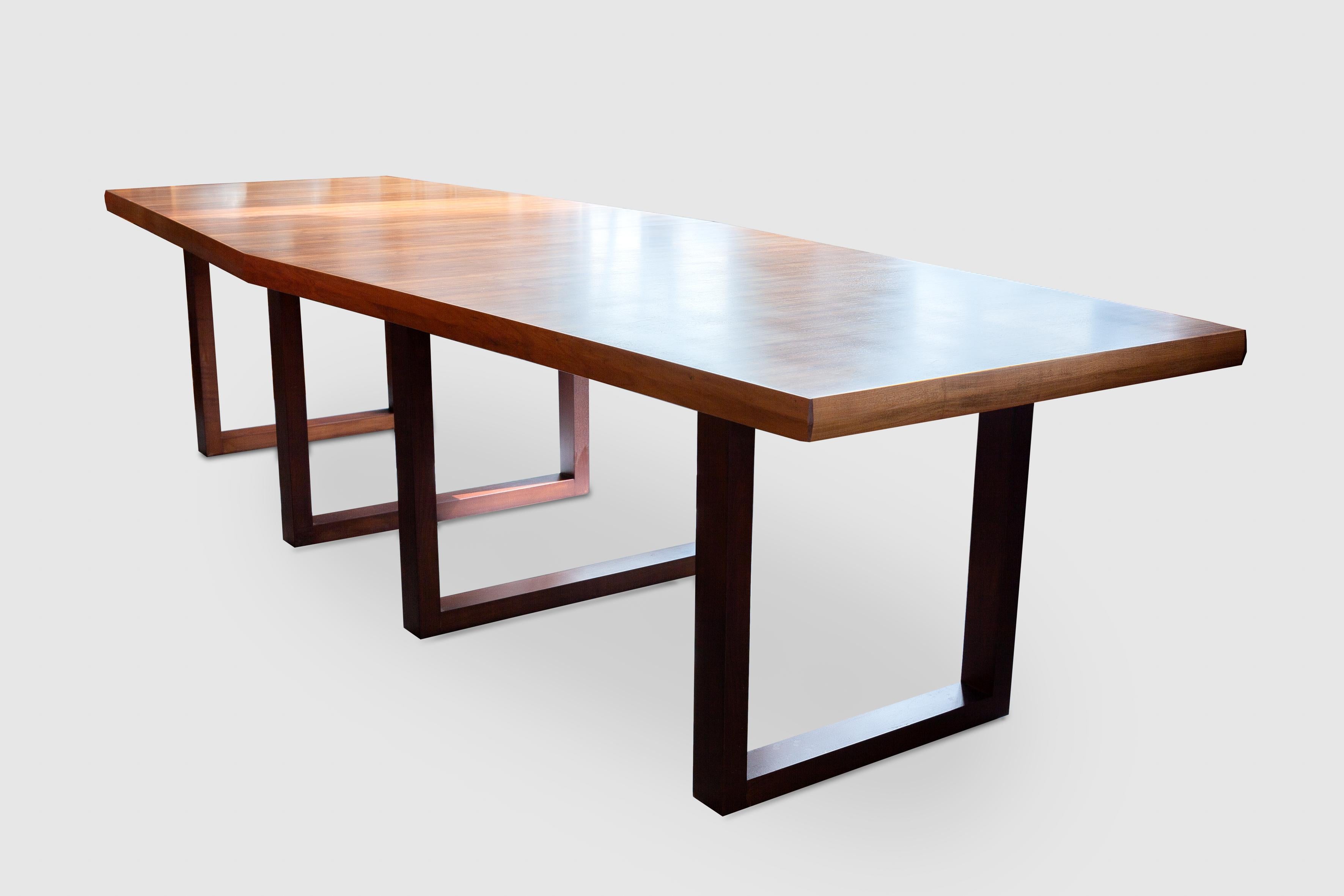 Mid-20th Century Large Modern Boat Shape Conference, Dining Table designed by De Coene Belgium