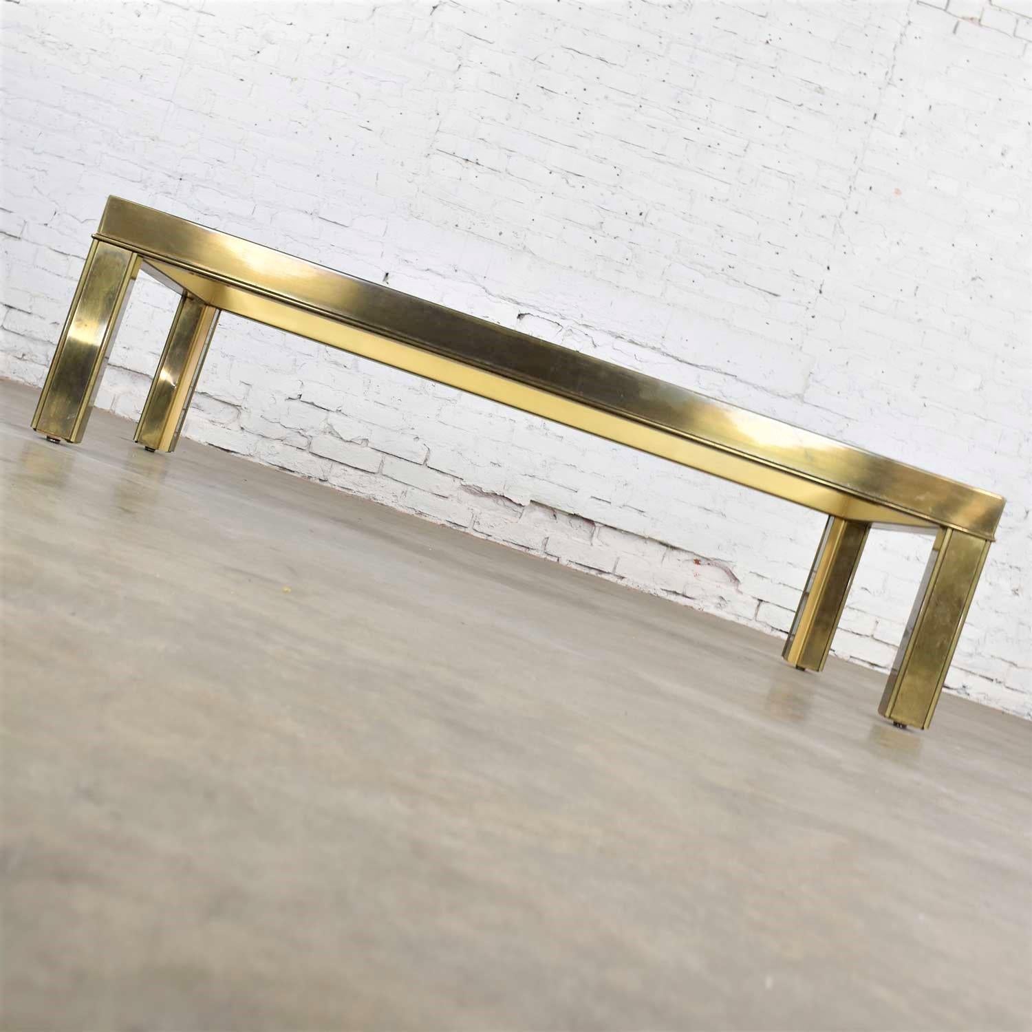 mastercraft brass coffee table