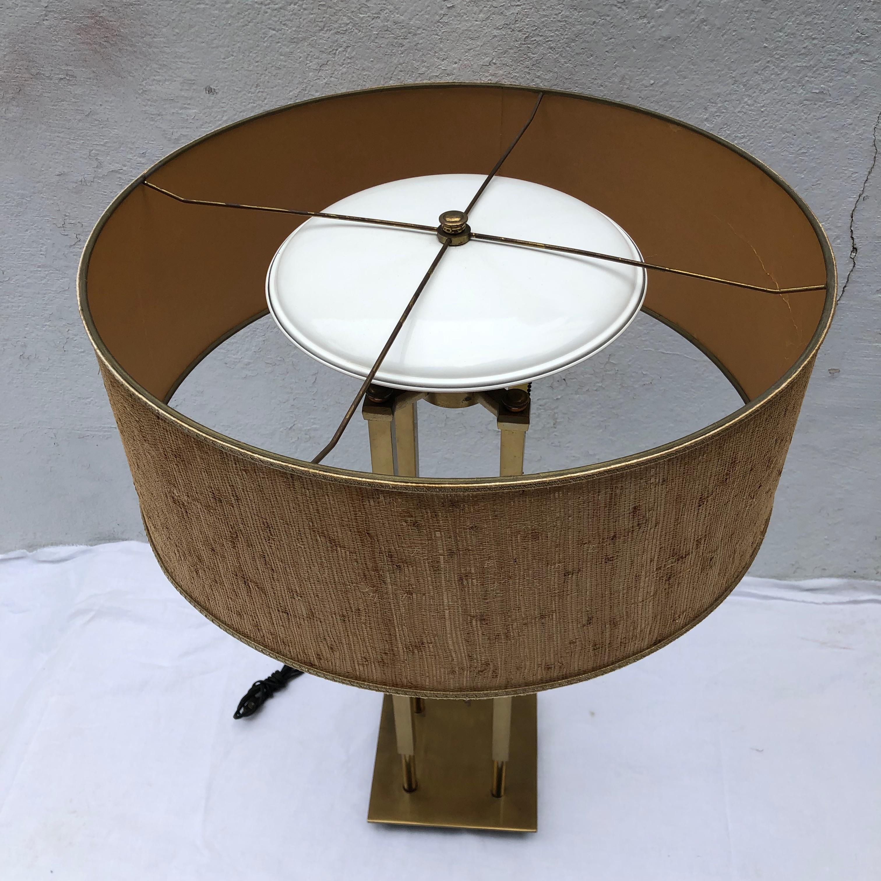 Large Modern Bronze Lamp In Excellent Condition In East Hampton, NY
