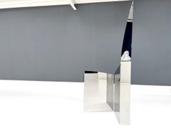 Verspiegelte Skulptur aus Edelstahl für zeitgenössische Kunst von Roos Schneijderberg