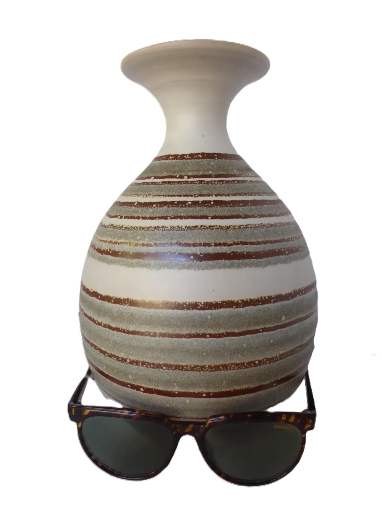 Grand vase moderne en céramique de Mary Gumà Céramiste catalane Espagne 1980 en vente 1