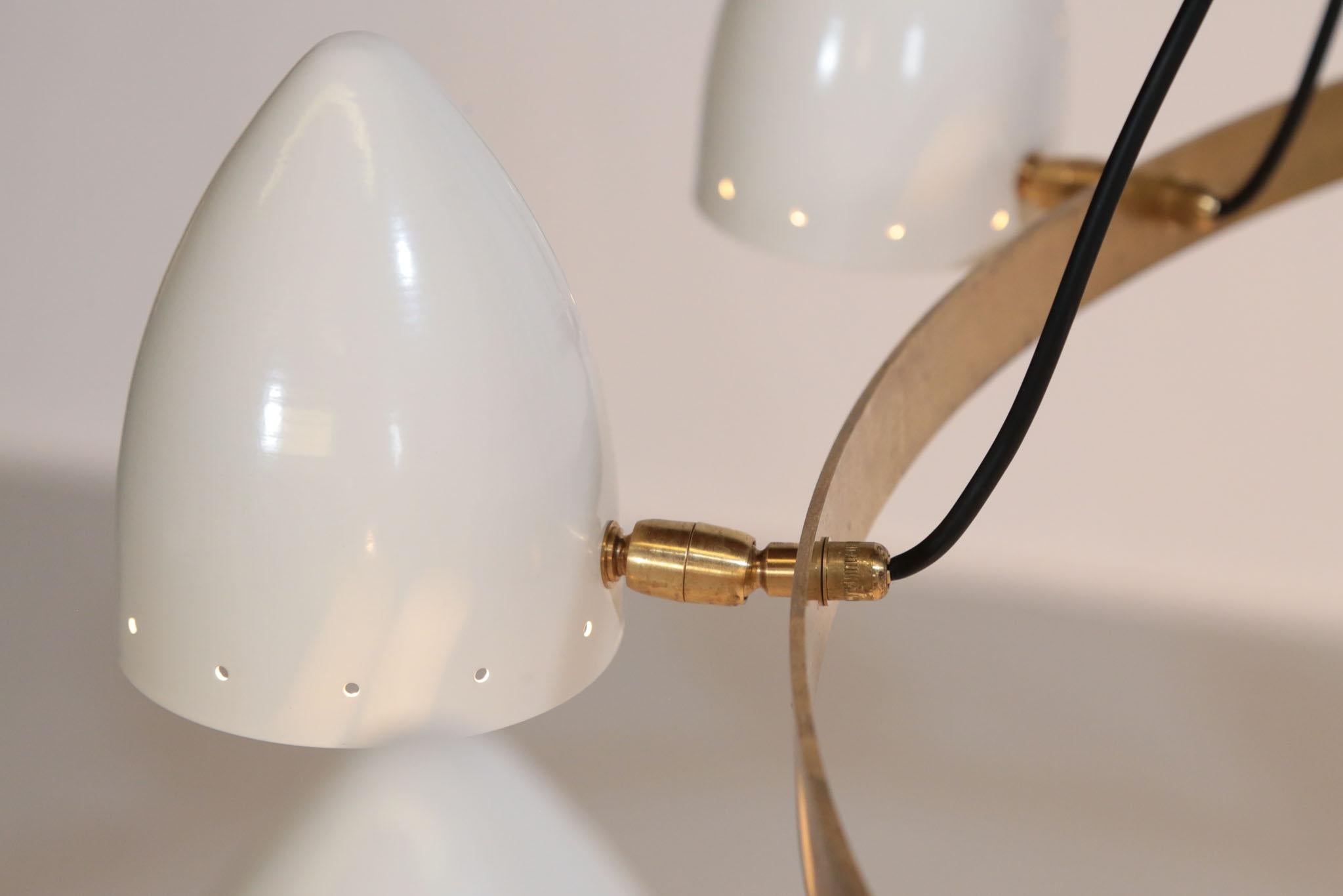 Large Modern Chandelier, Italian Stilnovo Style 3