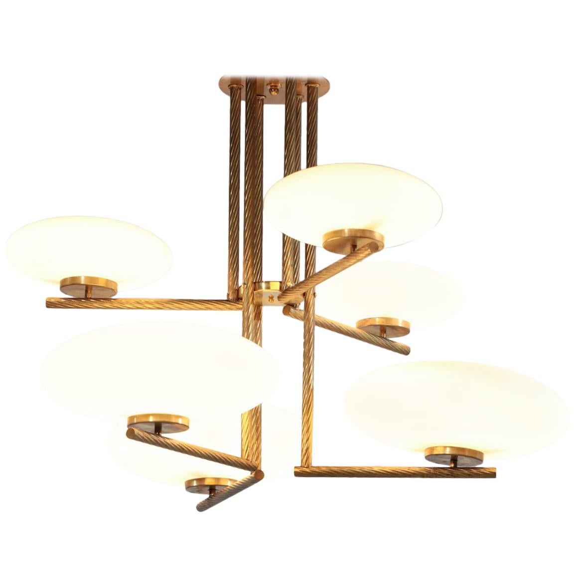 Large Modern Chandelier Stillovo Style Italian Design Angelo Lelli