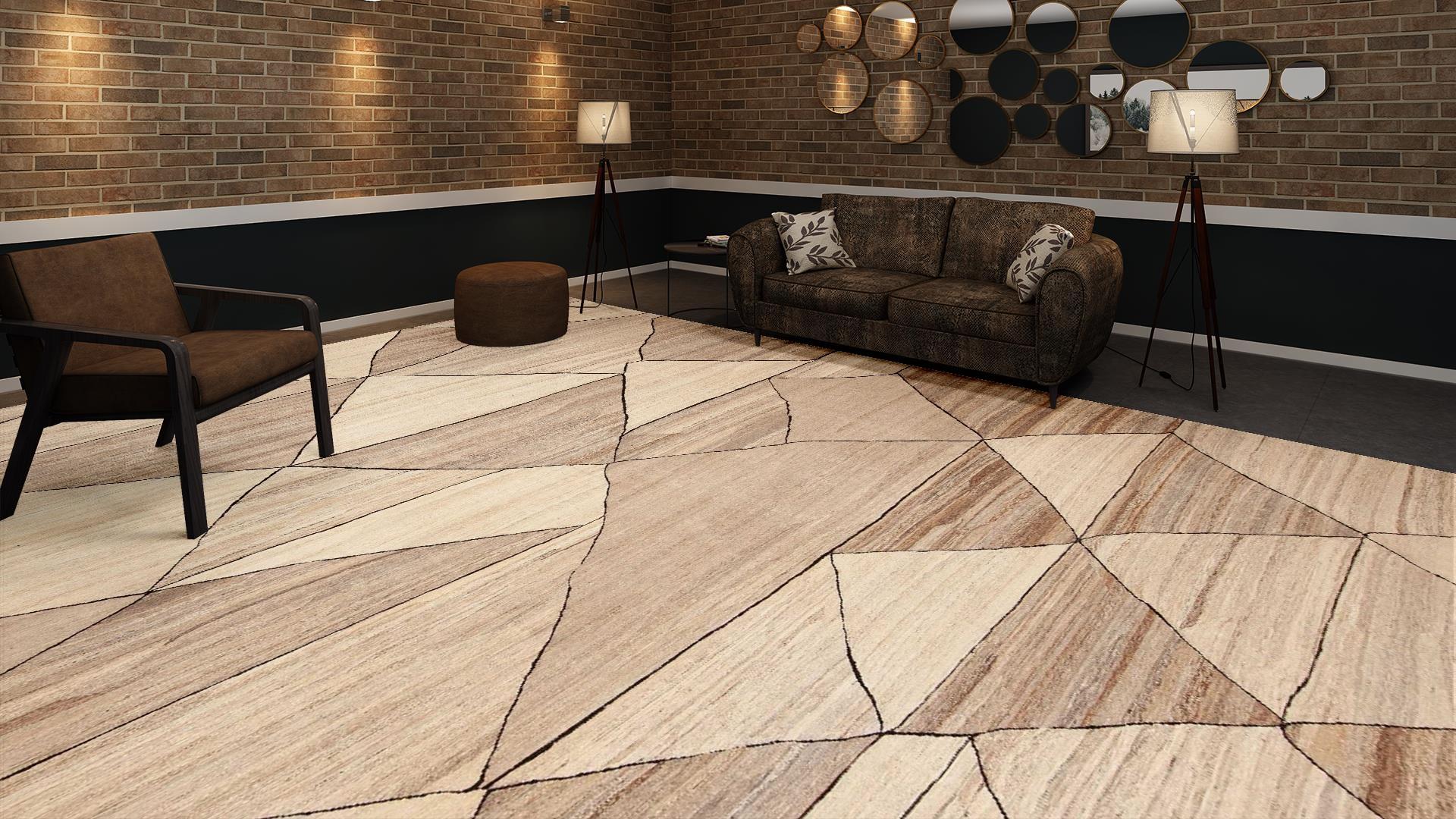 Nazmiyal Collection Alfombra Kilim Geométrica Contemporánea Moderna Grande 12'9