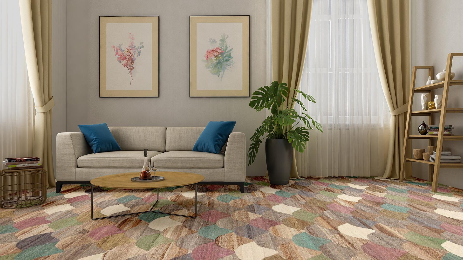 Nazmiyal Collection Alfombra Kilim Contemporánea Moderna Grande 13'7