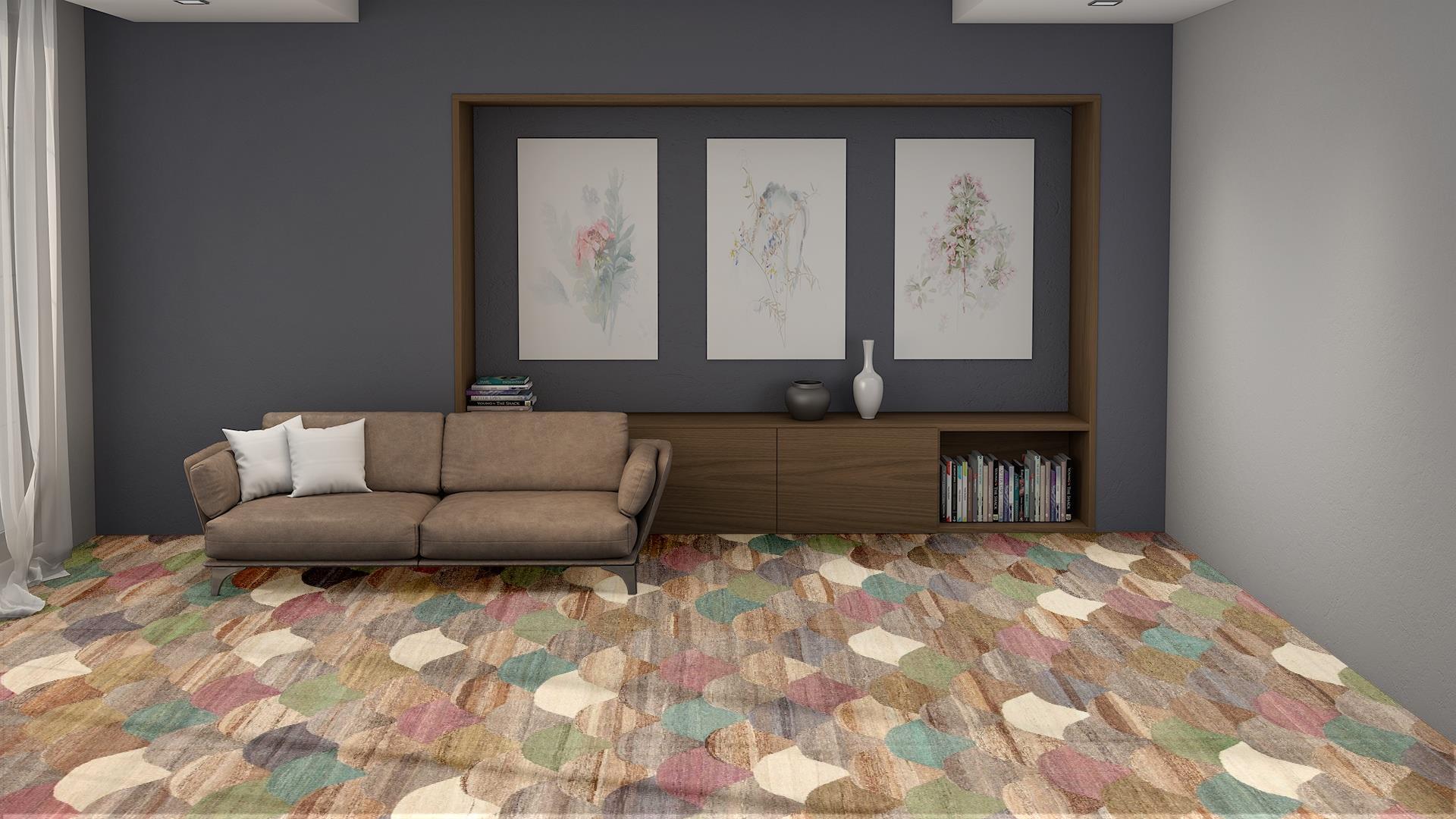 Nazmiyal Collection Alfombra Kilim Contemporánea Moderna Grande 13'7