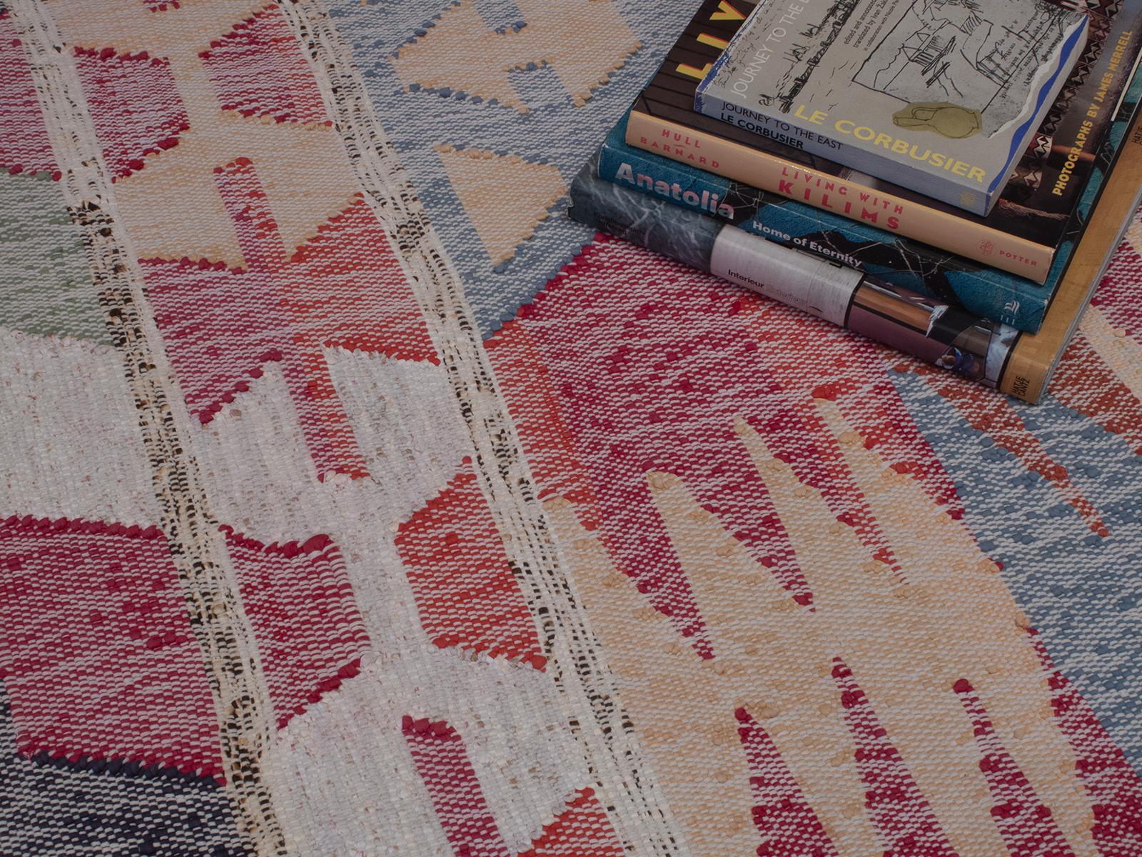 Large Modern Cotton Rag Kilim (DK-119-31) In New Condition For Sale In New York, NY