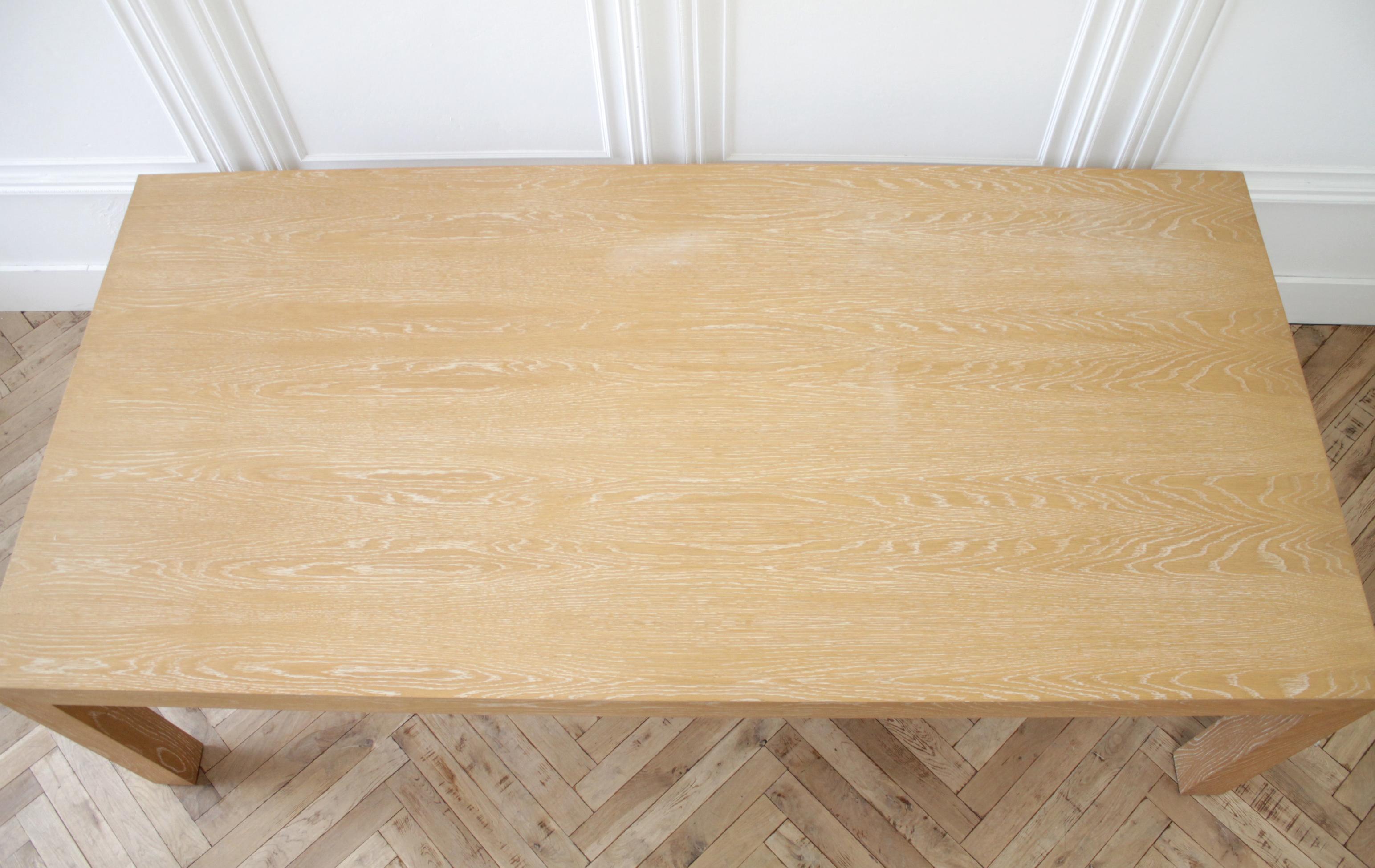Large Modern Custom Made Oak Dining Table 6