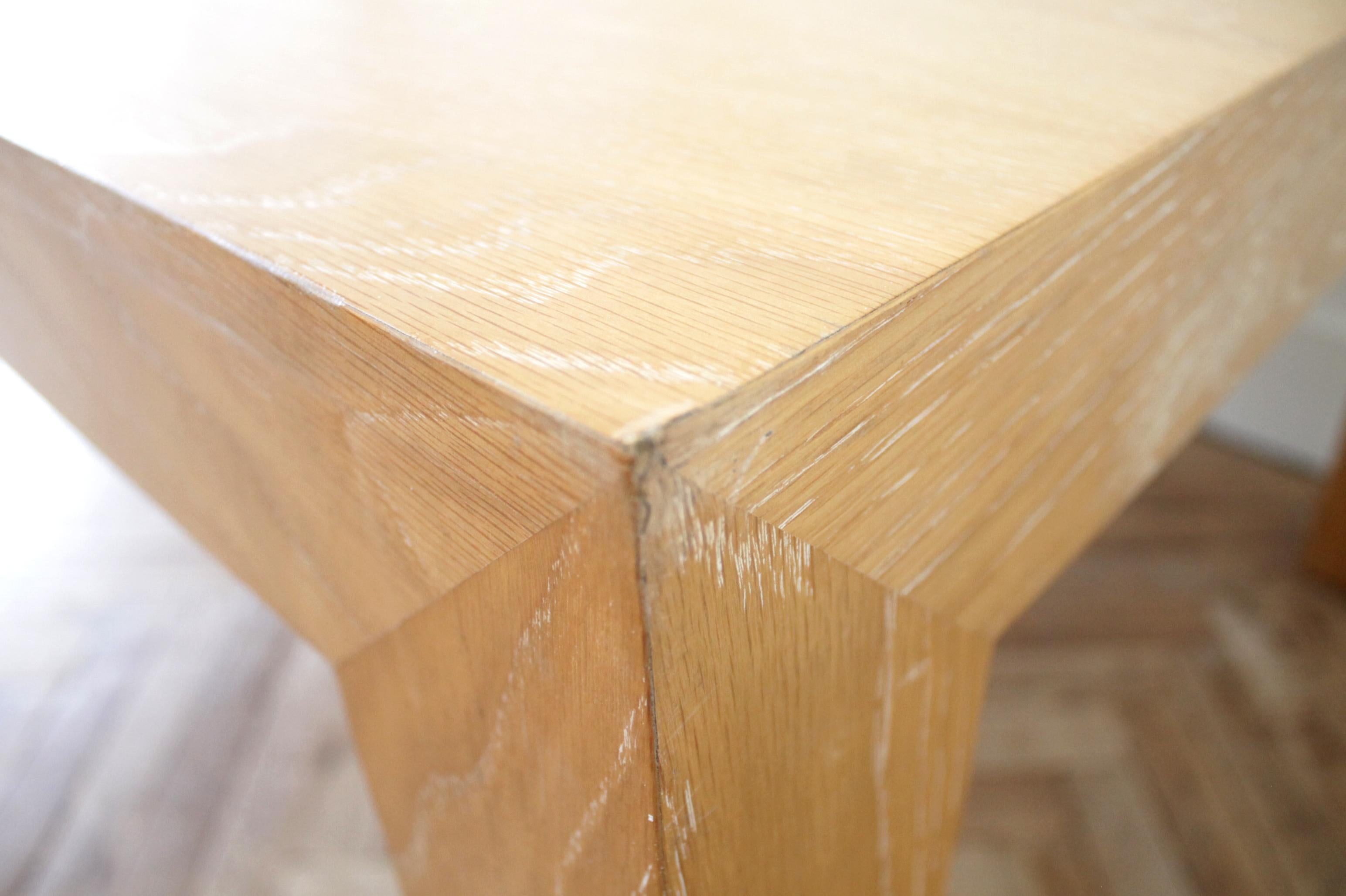 Large Modern Custom Made Oak Dining Table 7