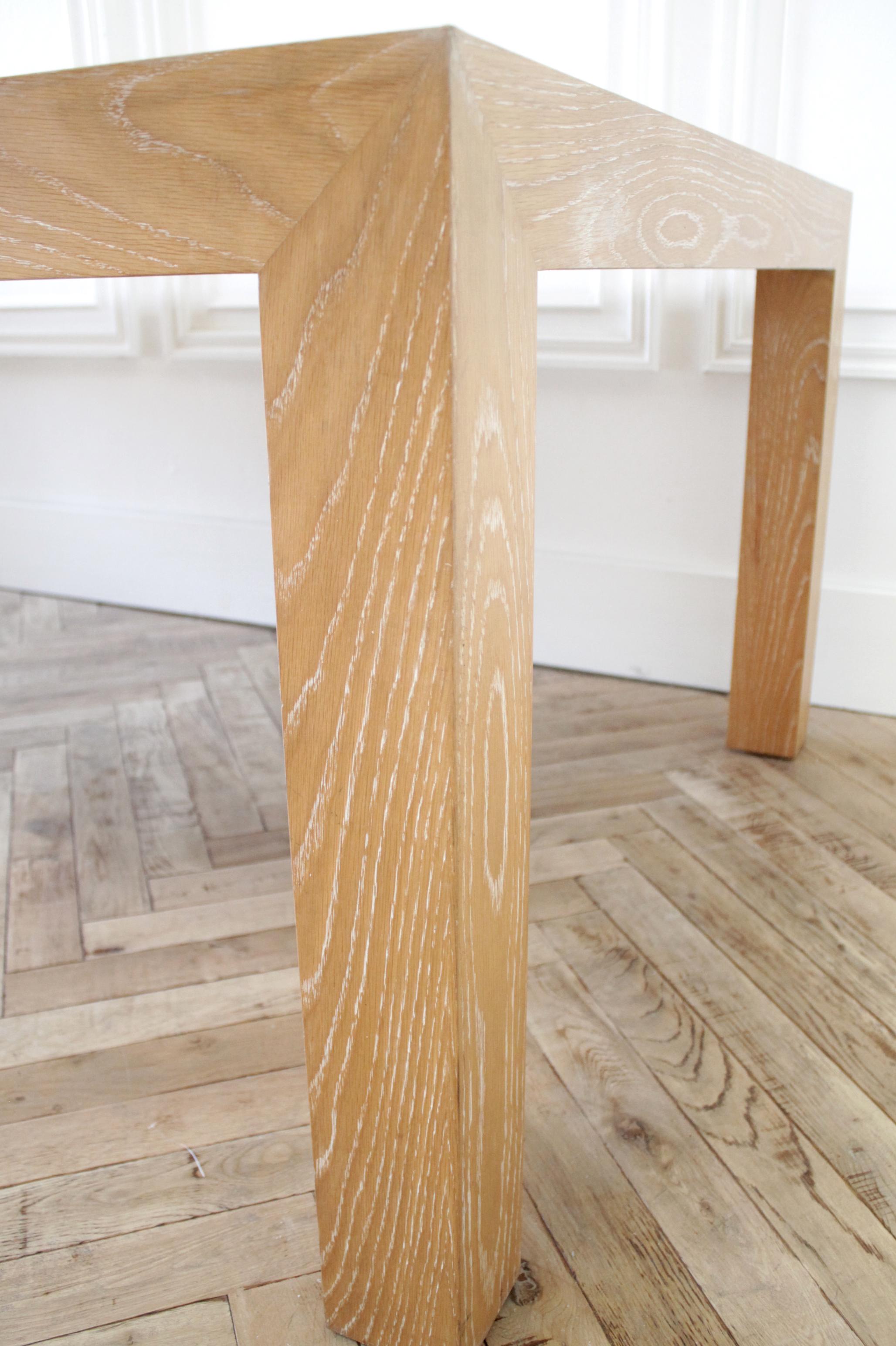 Large Modern Custom Made Oak Dining Table 8