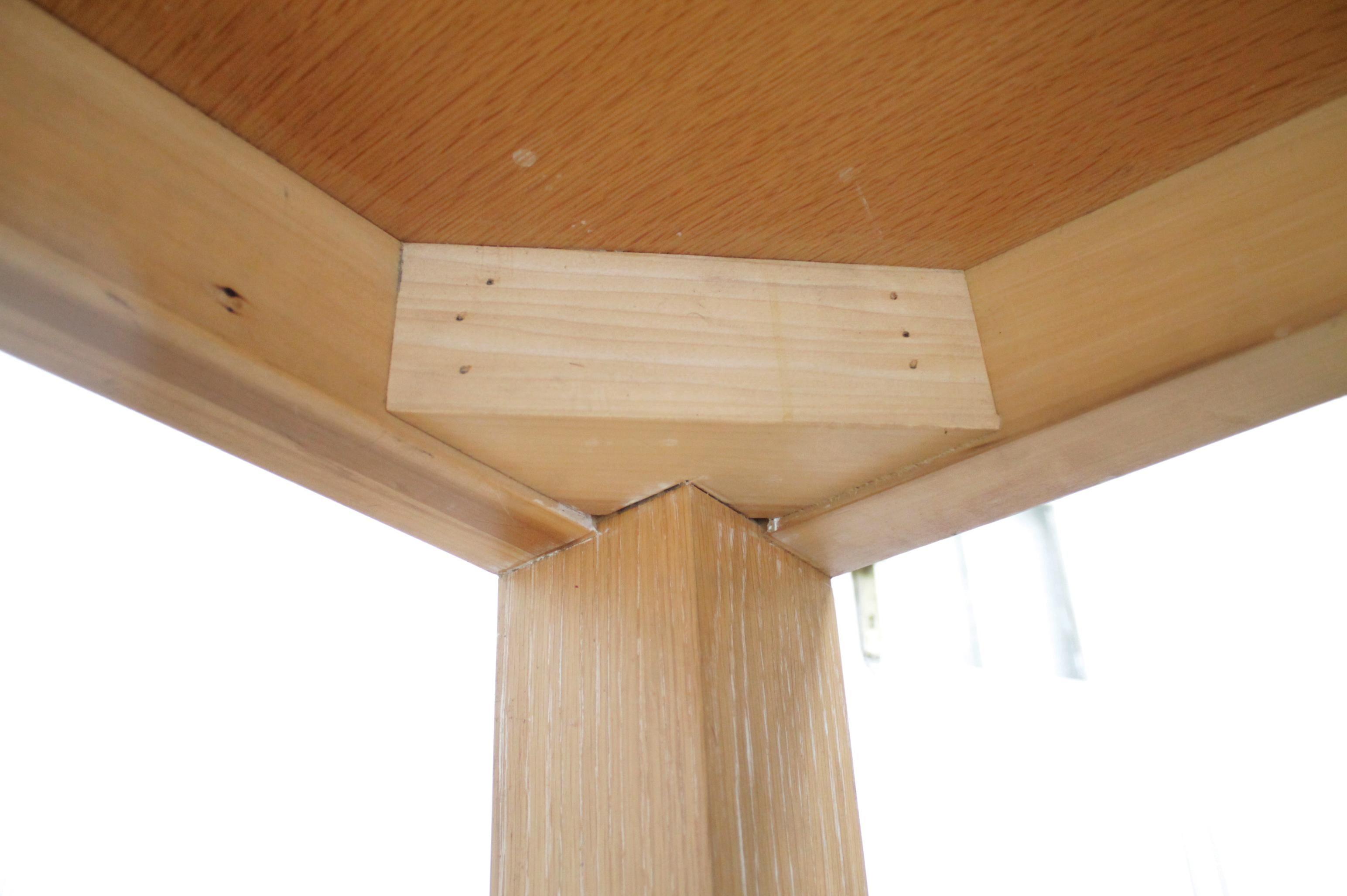 Large Modern Custom Made Oak Dining Table 10