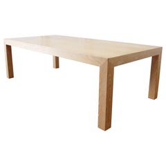 Large Modern Custom Made Oak Dining Table
