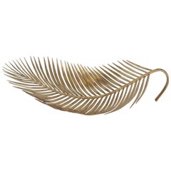 Large Modern Decorative Gold Leaf Bowl