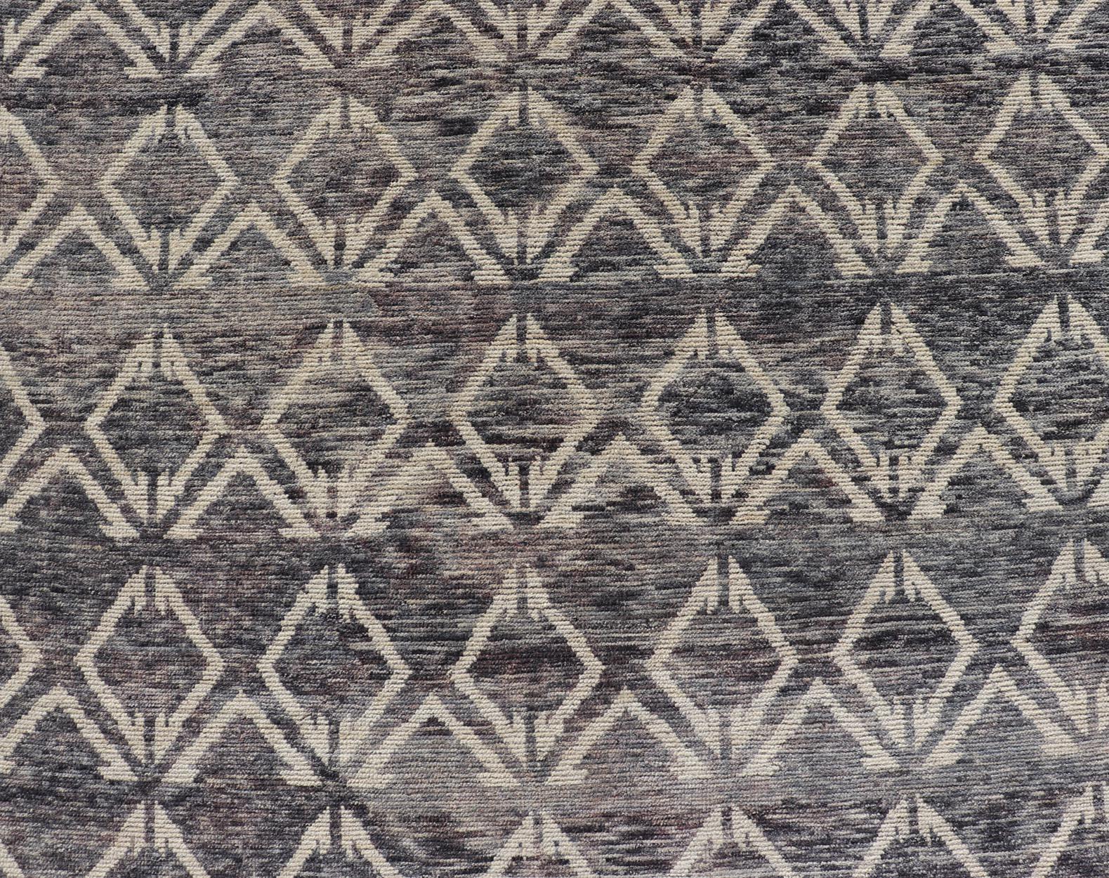 Großer Teppich im modernen Design mit komplizierten geometrischen Mustern  13' 10 x 19' 7 im Angebot 2