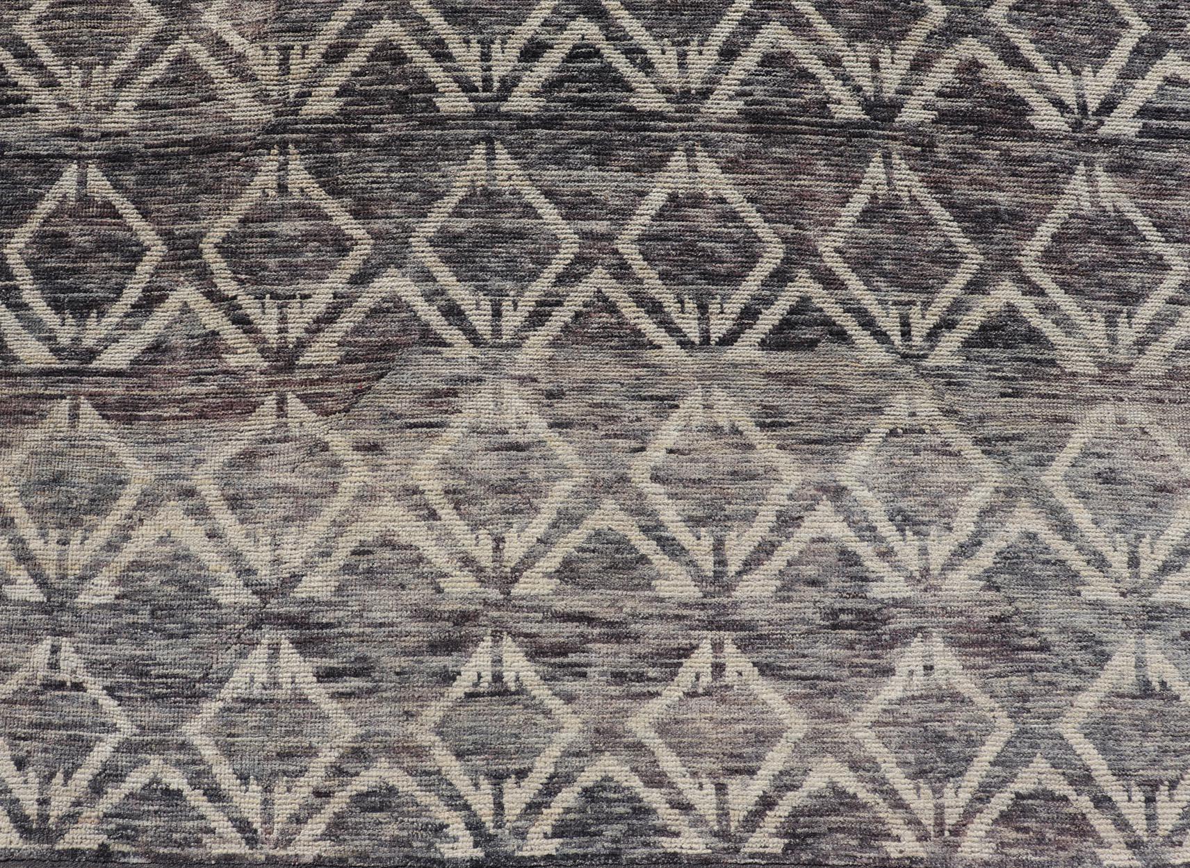 Großer Teppich im modernen Design mit komplizierten geometrischen Mustern  13' 10 x 19' 7 im Angebot 8