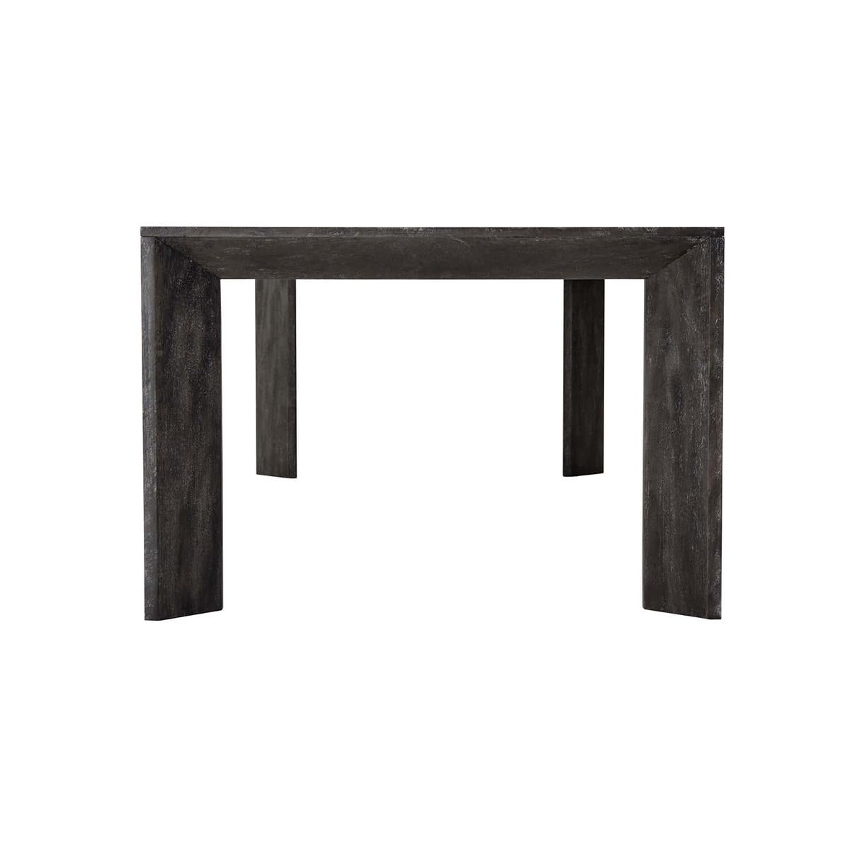 Contemporary Large Modern Ember Oak Dining Table For Sale