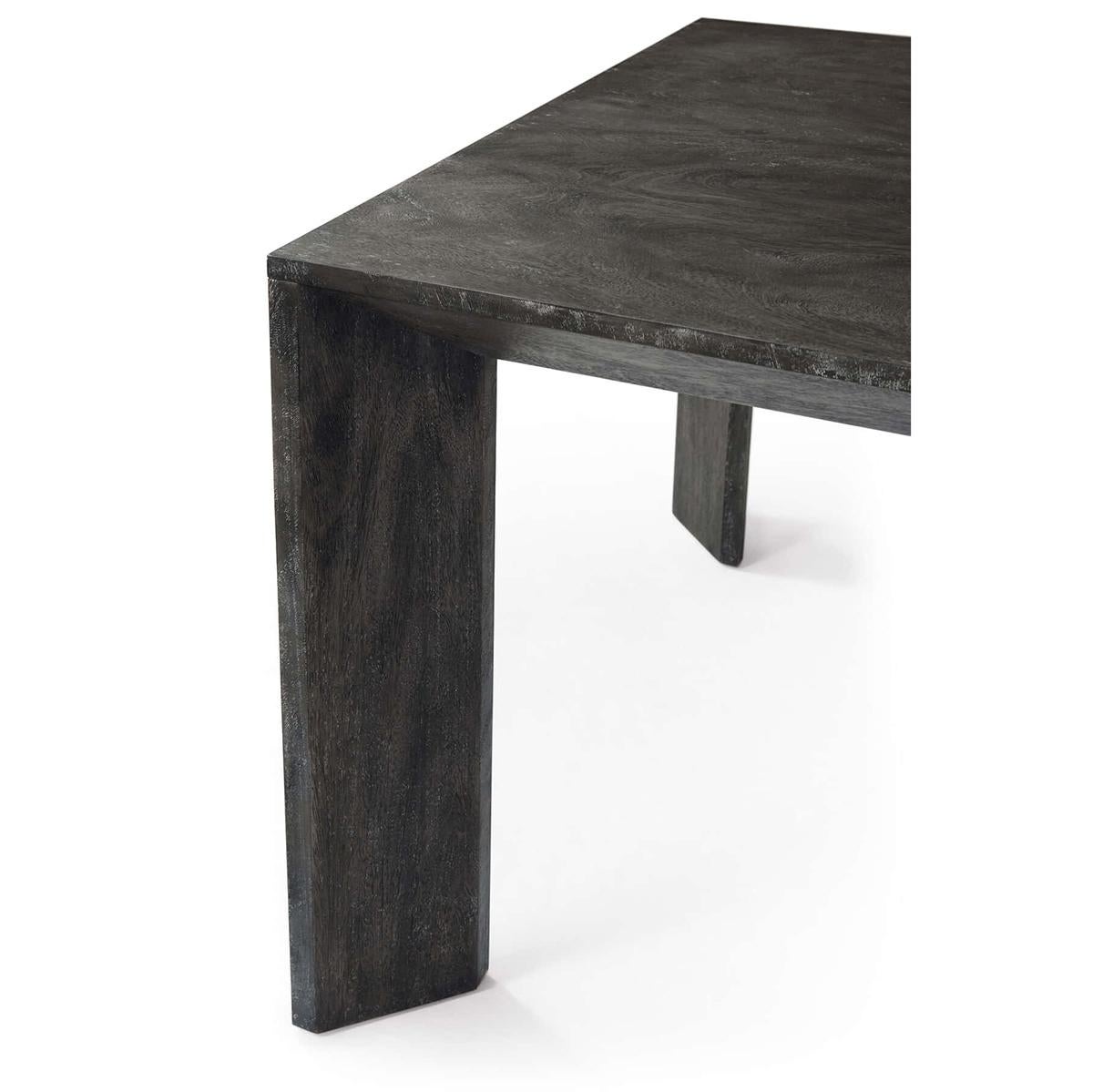 Wood Large Modern Ember Oak Dining Table For Sale