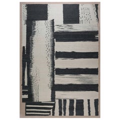 Large Modern Geometric Flat-Weave Rug by Doris Leslie Blau