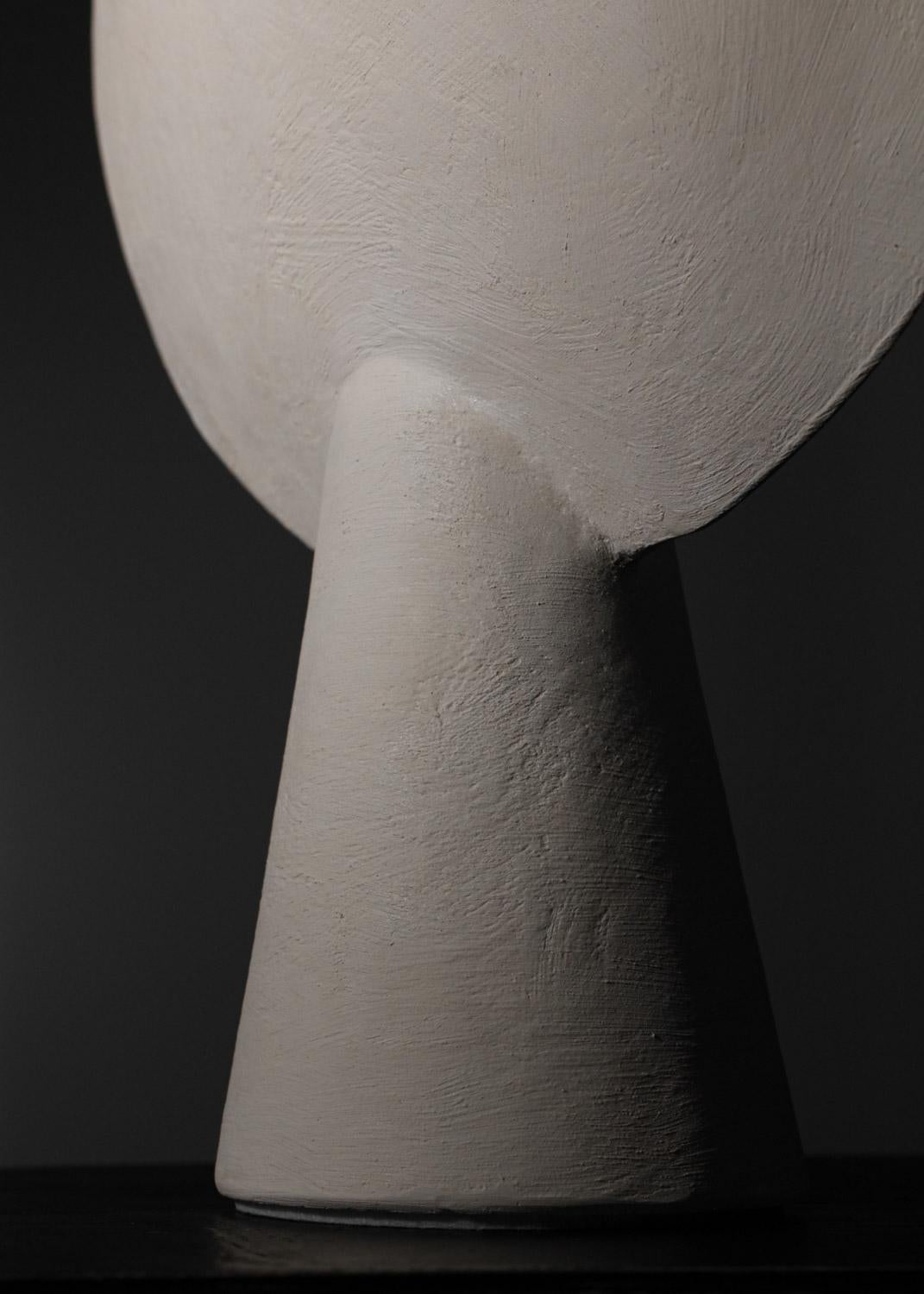 Grande lampe géométrique moderne en plâtre dans le style de Diego Giacometti  en vente 4