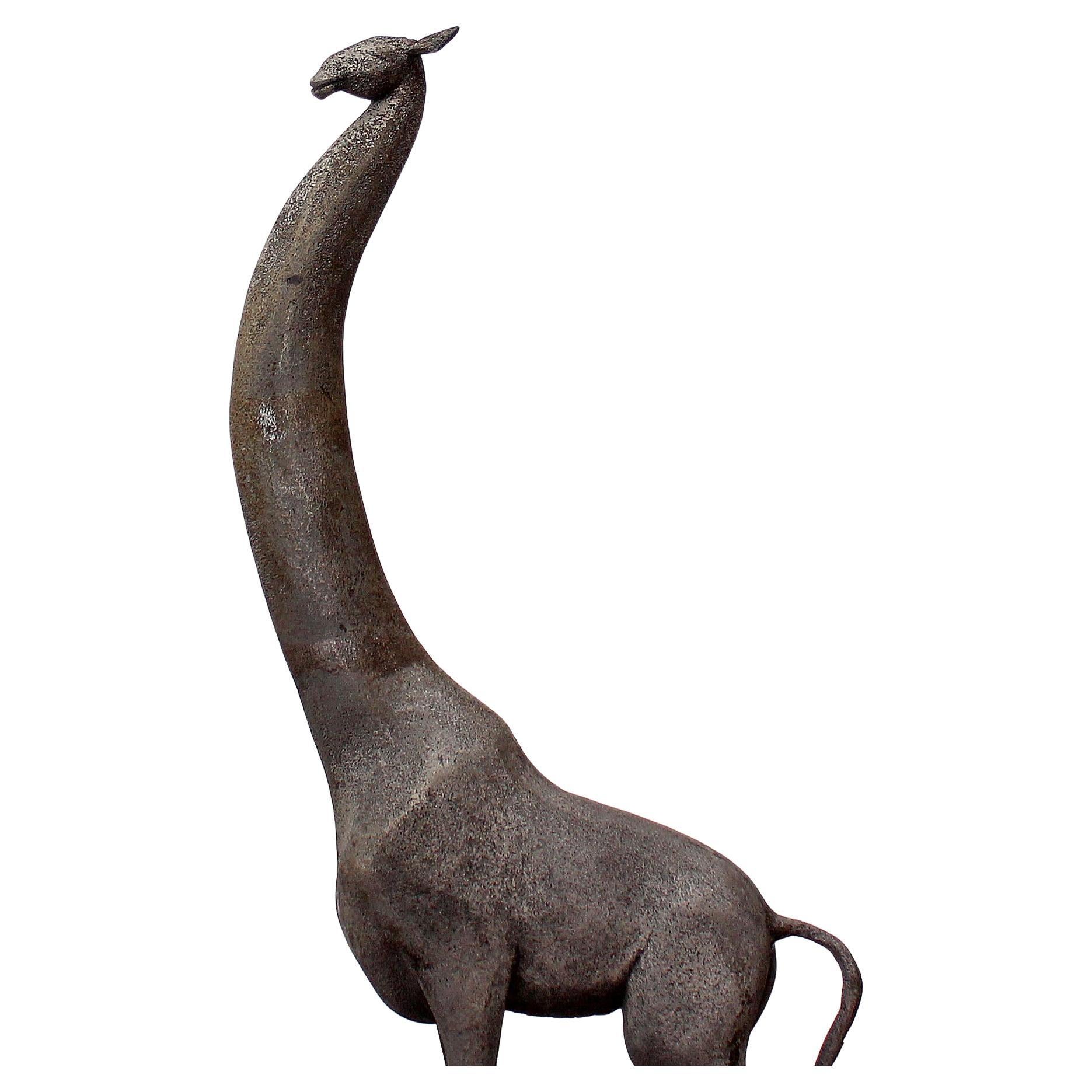 20th Century Large Modern Giraffe Sculpture, American, Mid- Century For Sale